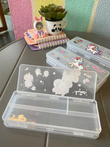 Unicorn Transparent Pencil Box -Assorted Designs