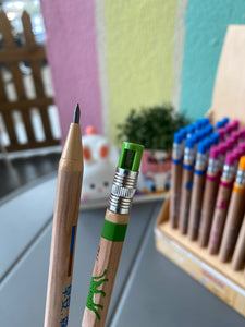 Push Pencil With Mini Sharpener