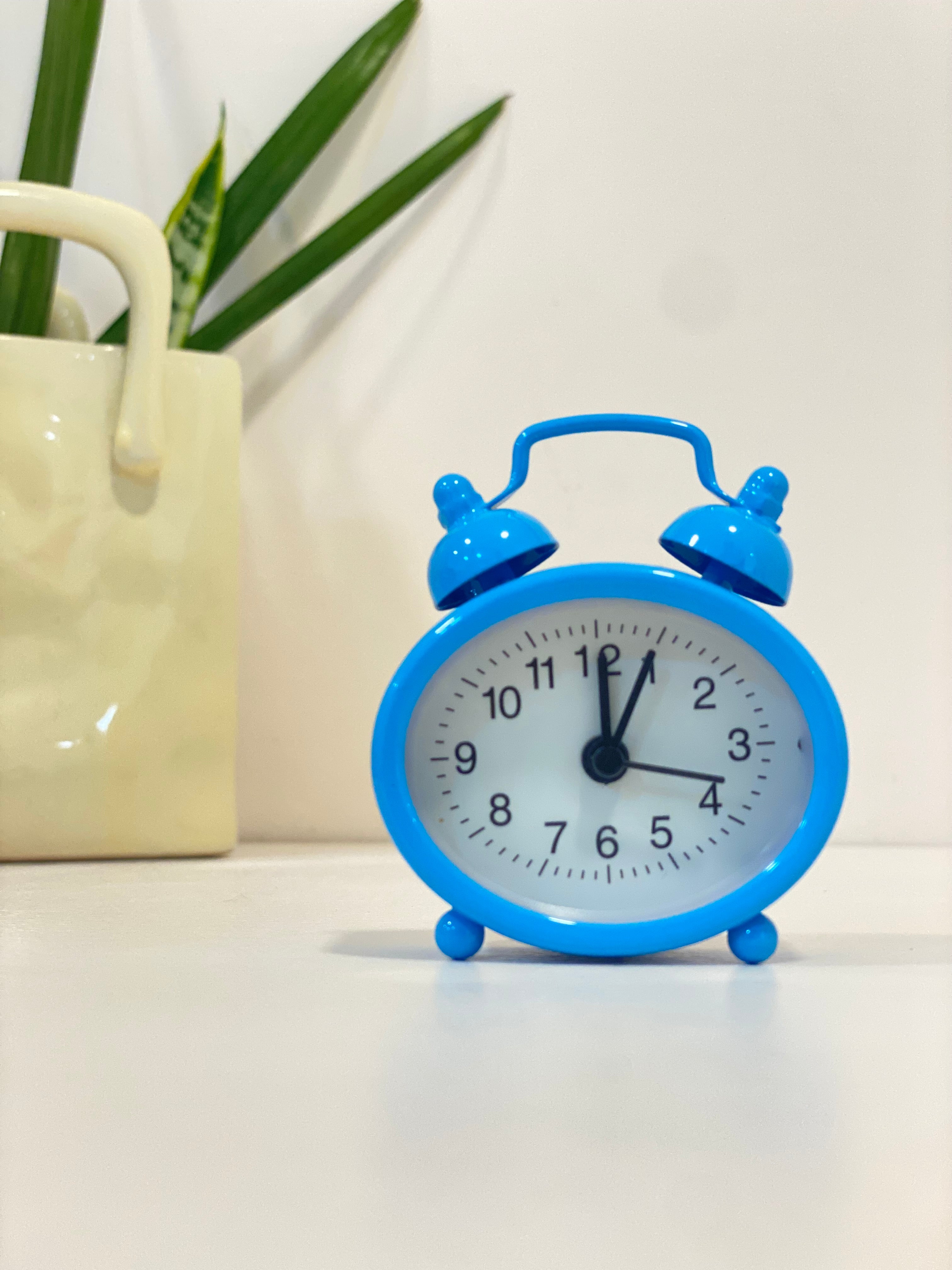 Mini Retro Twin Bell Alarm Clocks – Cute & Colourful Desk Decor