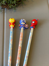 Load image into Gallery viewer, Set Of 3 Pencil Toppers

