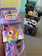 Load image into Gallery viewer, Unicorn &amp; Panda Double Sided Water Bottle
