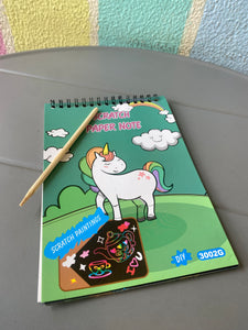 Unicorn Jumbo Scratch Note Pad- Assorted Design