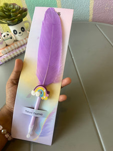 Rainbow Feather Pen