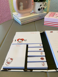 Cute Kitty Sticky Notes Set