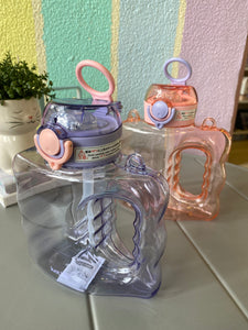 Pastel Transparent Water Bottle