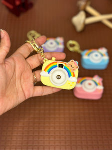 Camera Rainbow Keychain