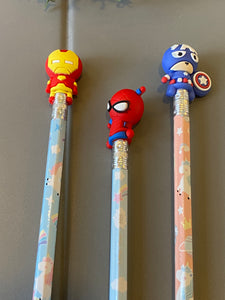 Set Of 3 Pencil Toppers