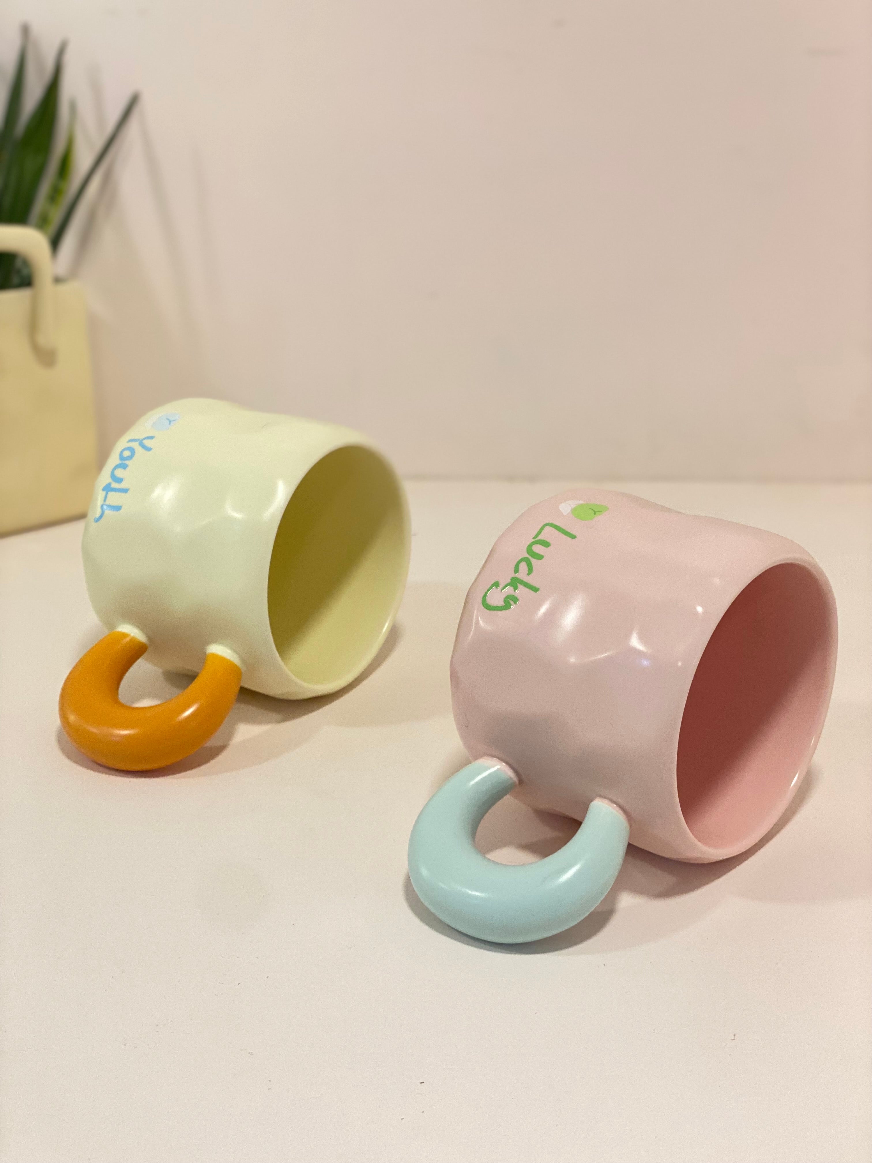 Lucky & Youth Mug – Playful Color Pop Cup with Character