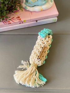 Macrame Lipgloss & Lighter Holder