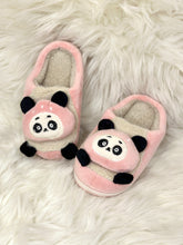 Load image into Gallery viewer, Panda Fur Baby Slippers
