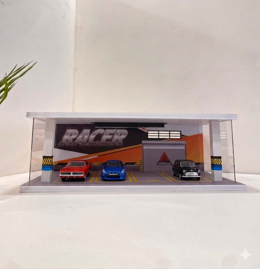 Minimalist Acrylic Scaled Parking Garage