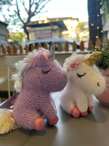 unicorn Wooly Soft Keychain