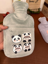 Load image into Gallery viewer, Panda hot water bag with fur
