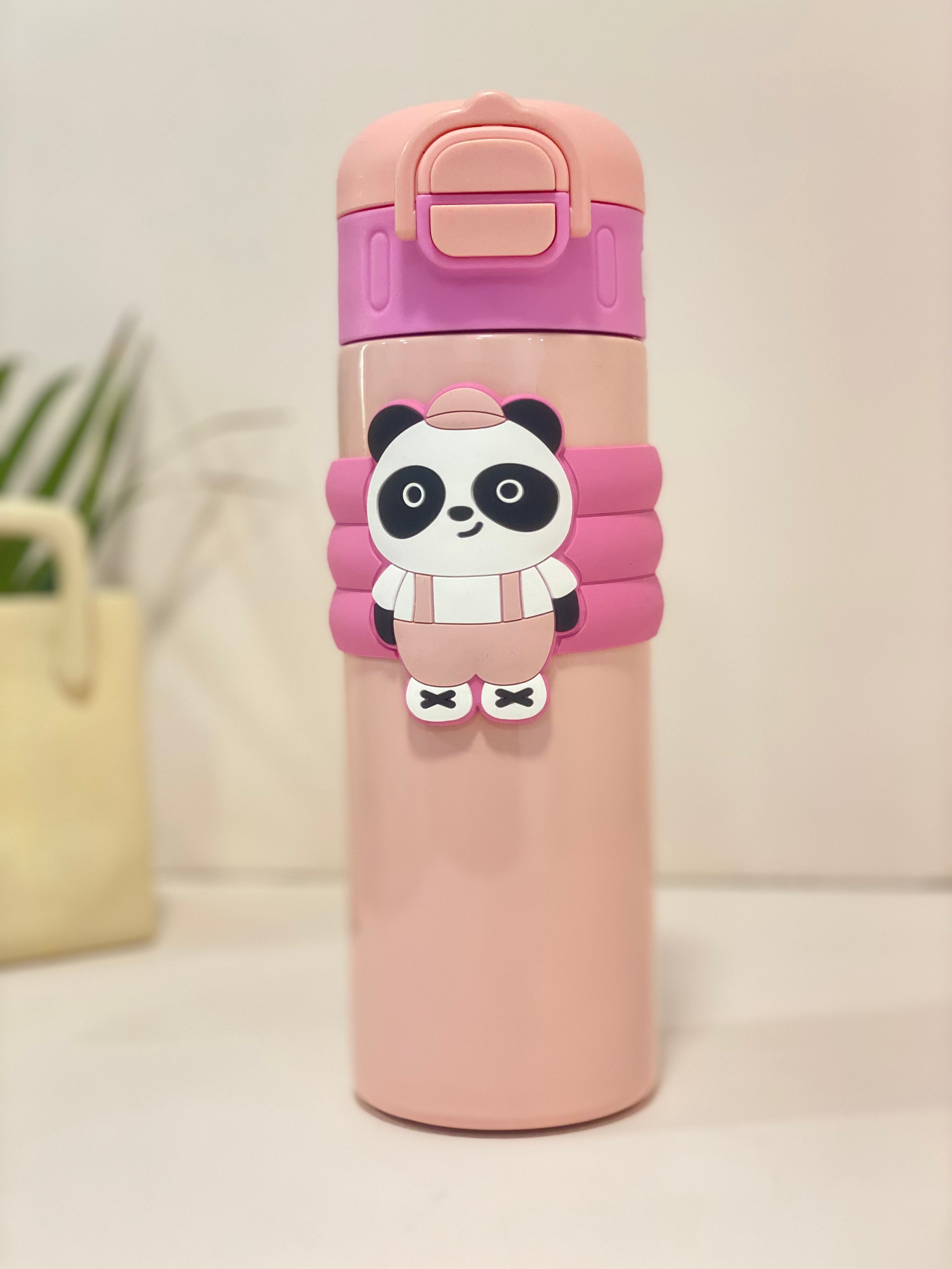Pastel Matte Panda Thermos Flask