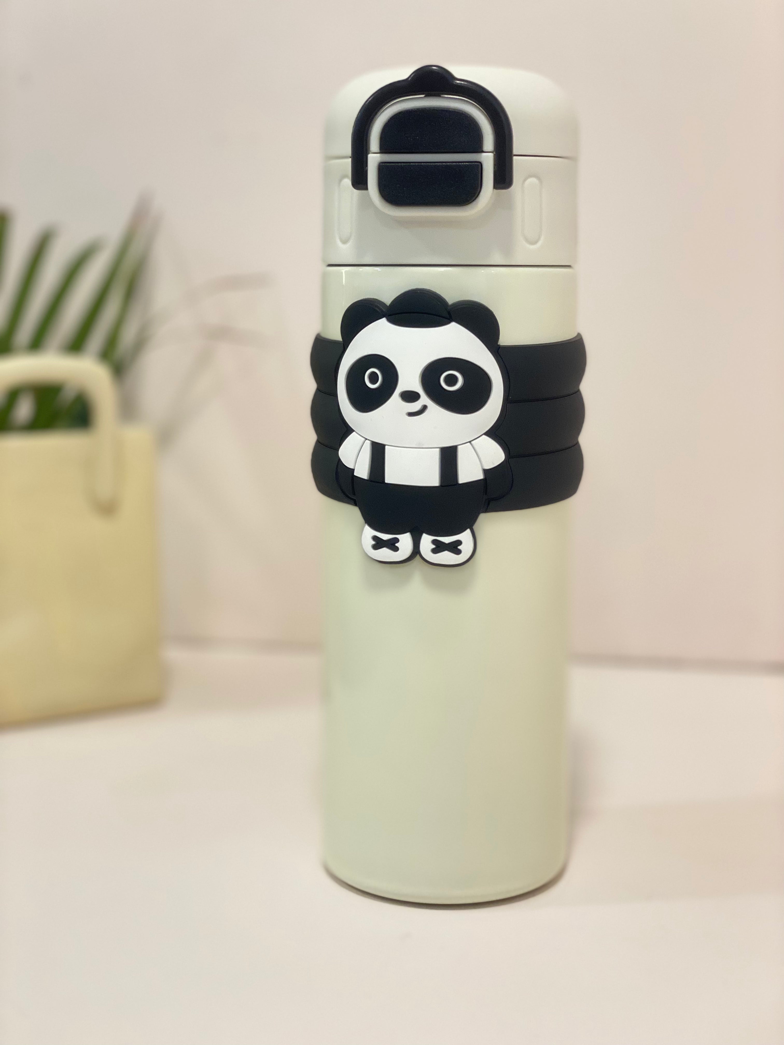 Pastel Matte Panda Thermos Flask