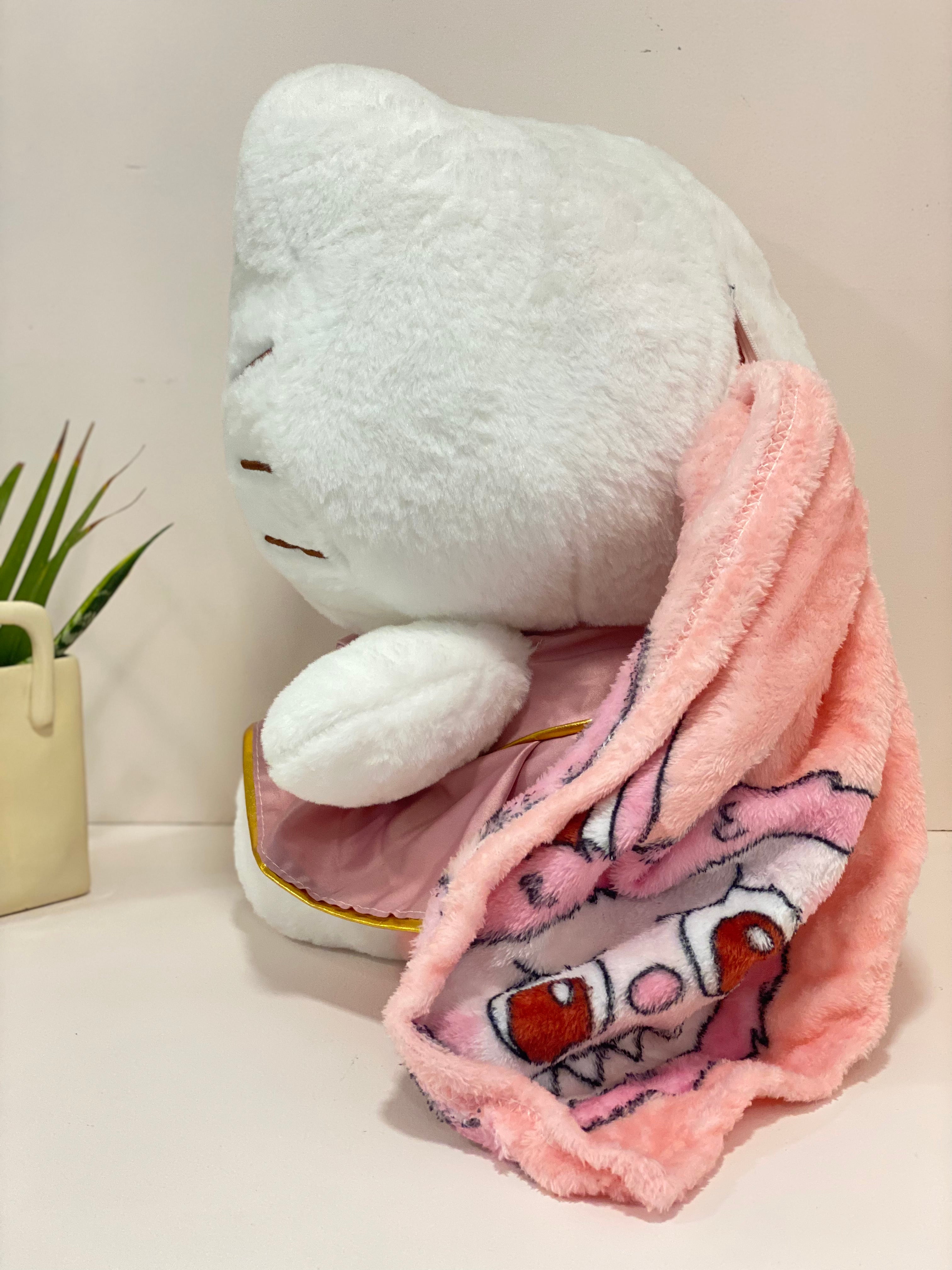 Pastel Hello Kitty Princess Cushion Blanket