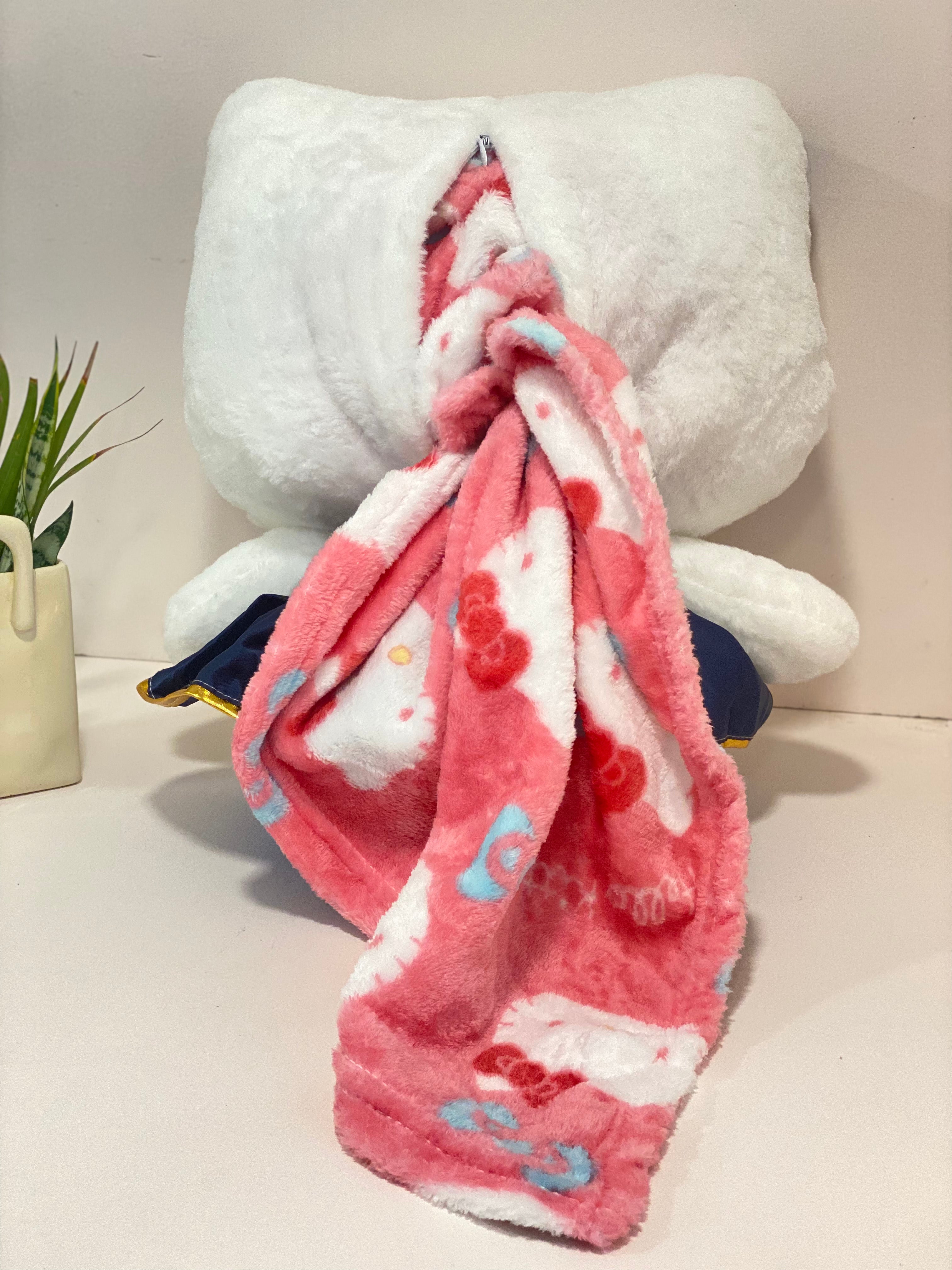 Pastel Hello Kitty Princess Cushion Blanket