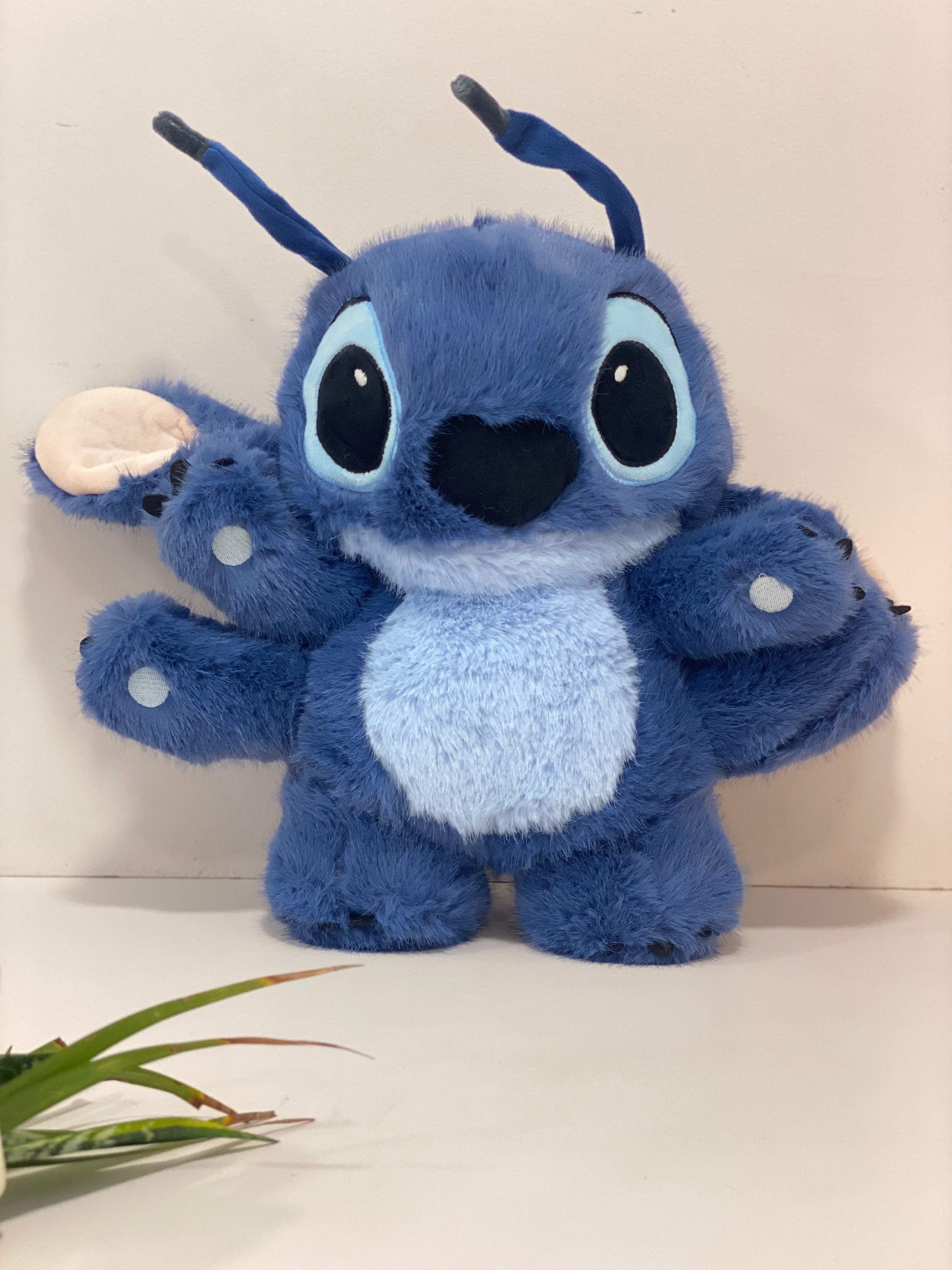 Deep Indigo Fluffy Stitch Plush Toy