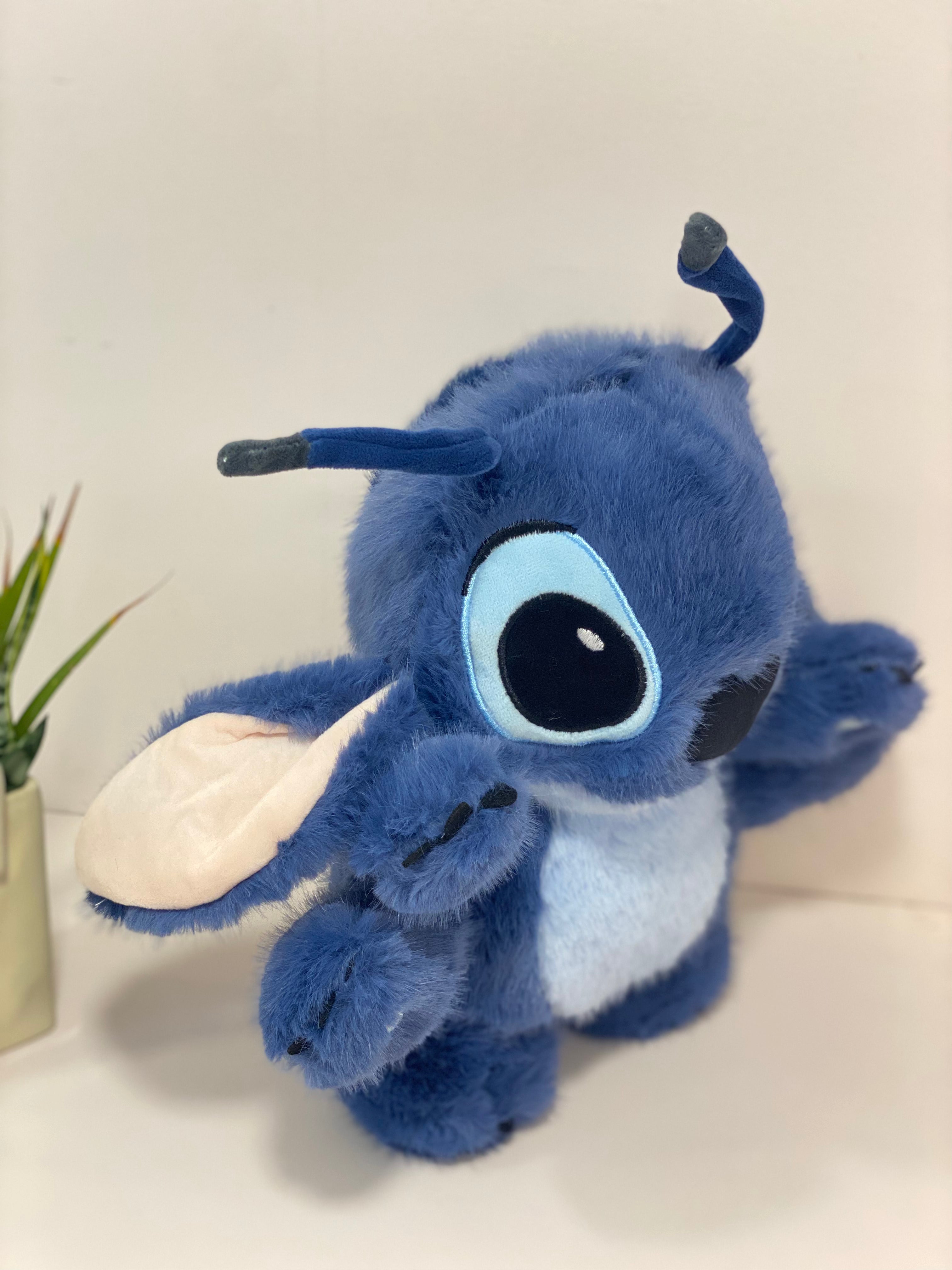 Deep Indigo Fluffy Stitch Plush Toy