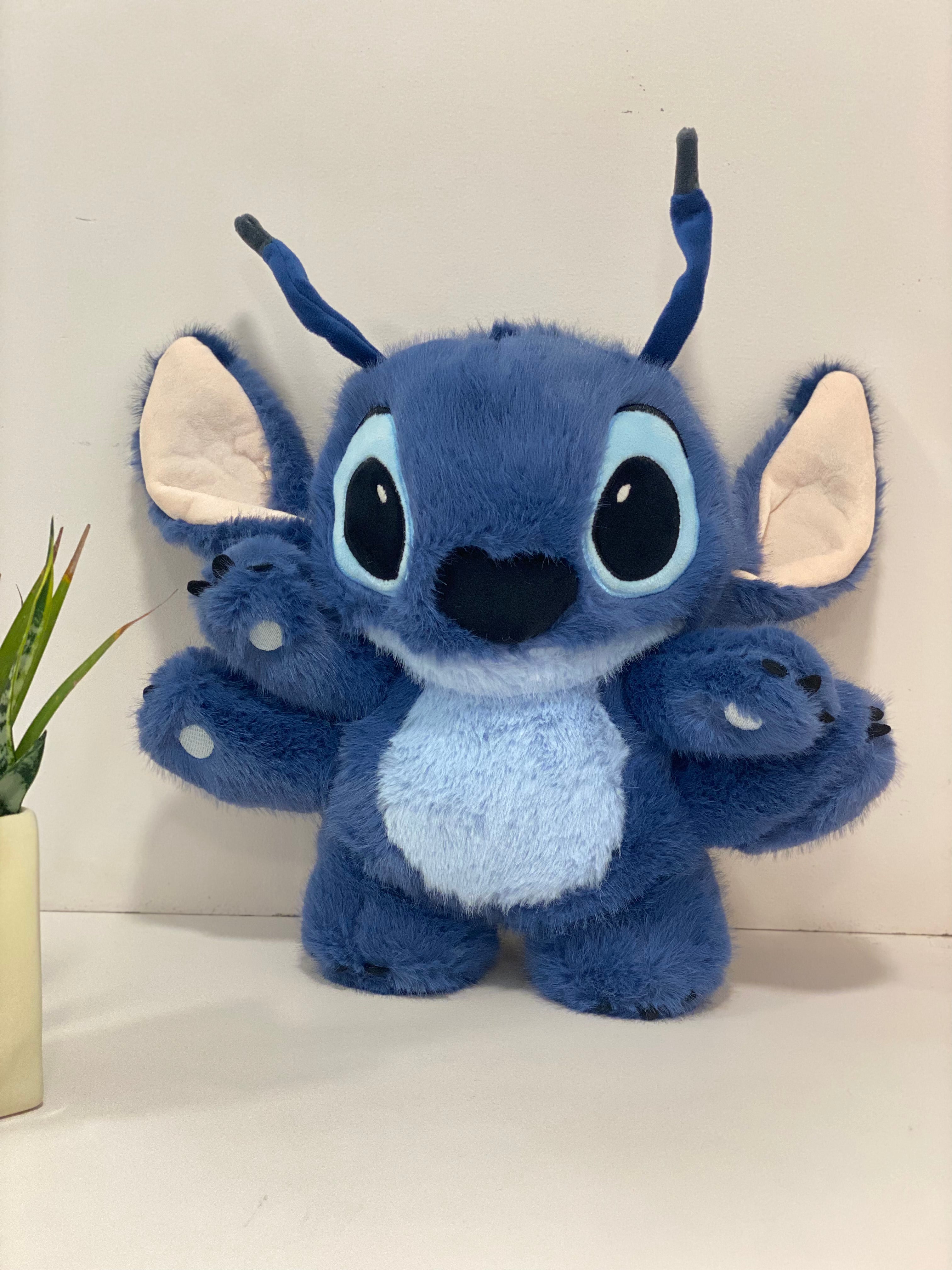 Deep Indigo Fluffy Stitch Plush Toy