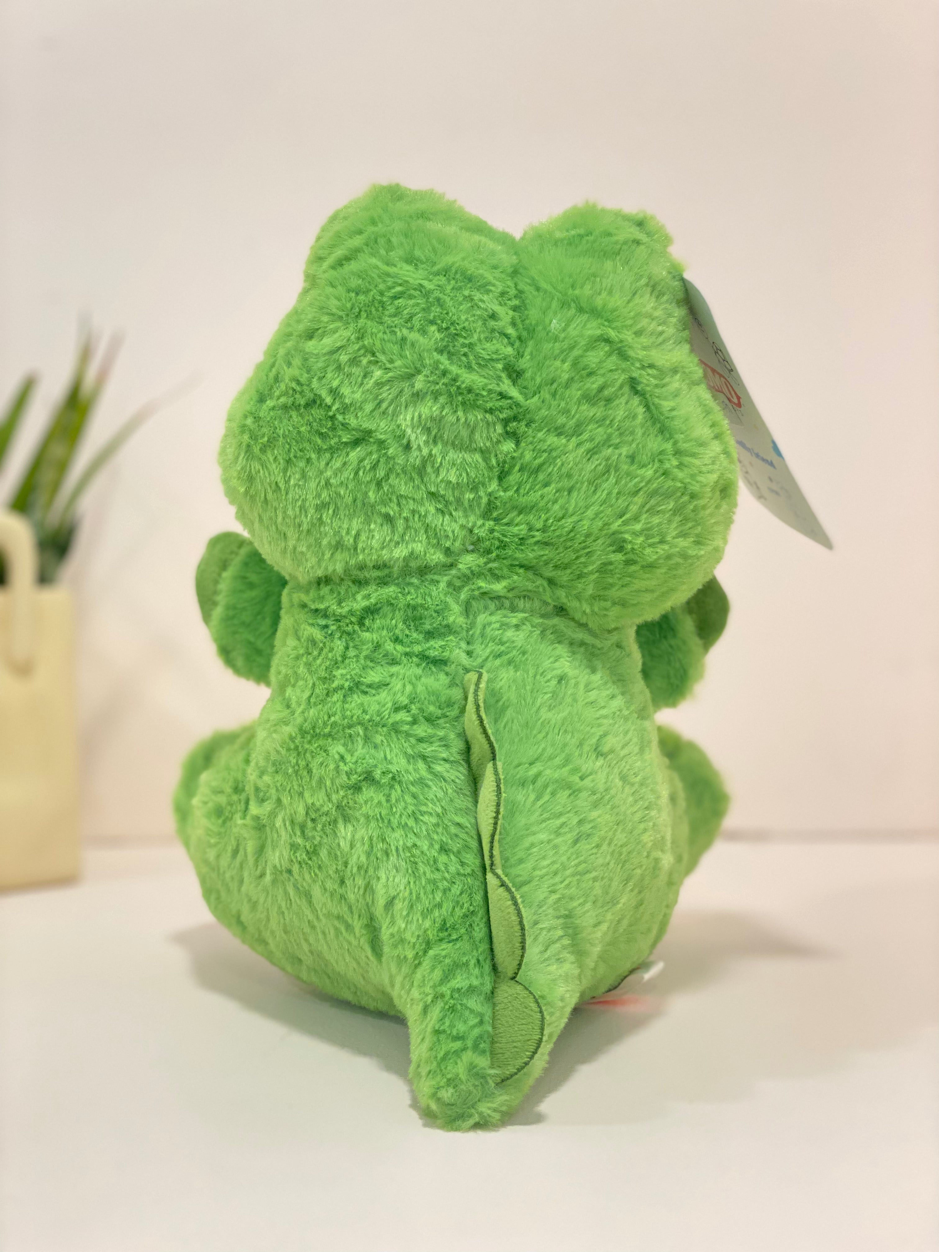 Lime Velvet Crocodile Plush Toy