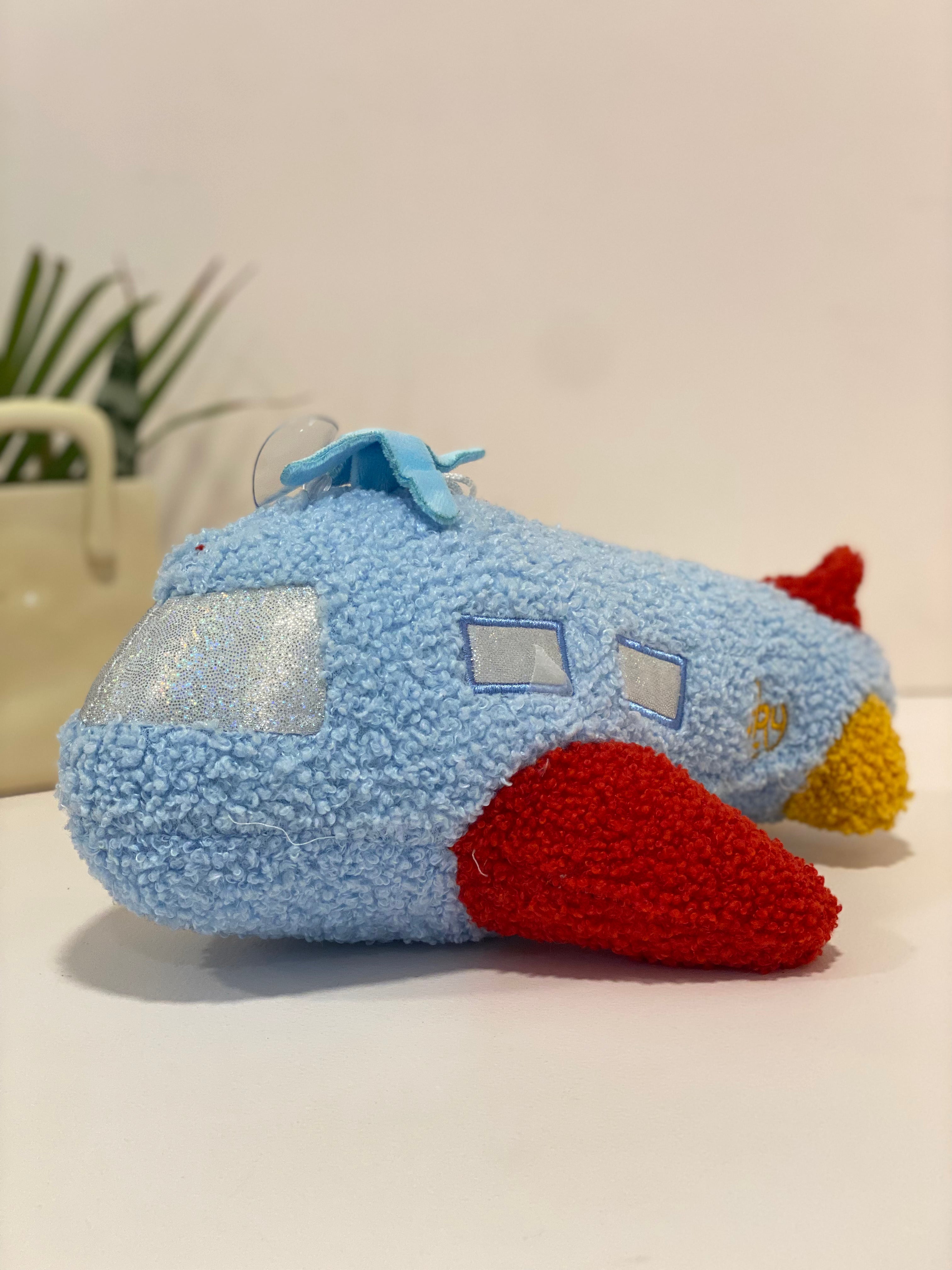 Bouclé Retro Airplane Plush Toy