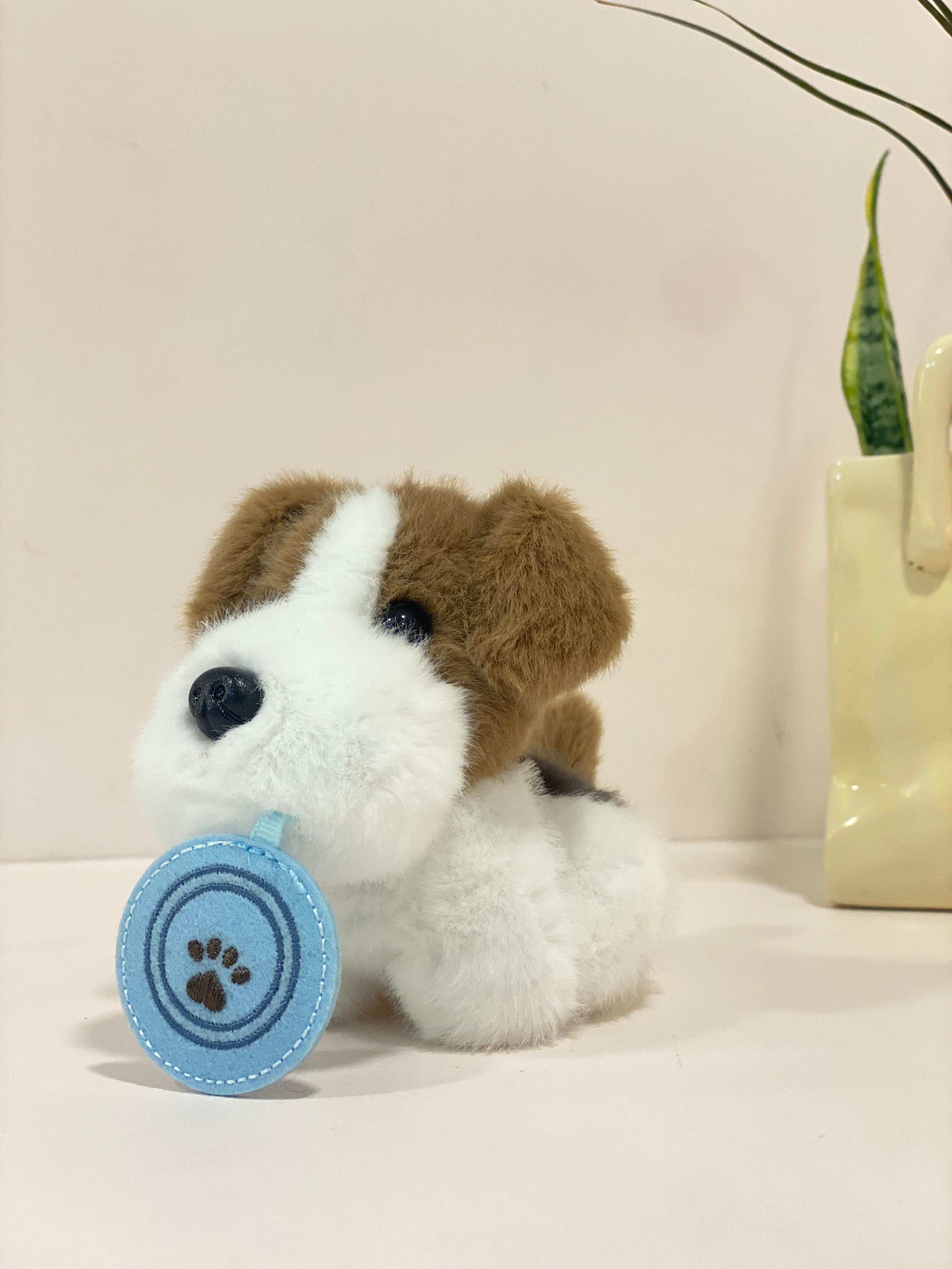 Frisbee Pup Plush Bag Charm & Keychain