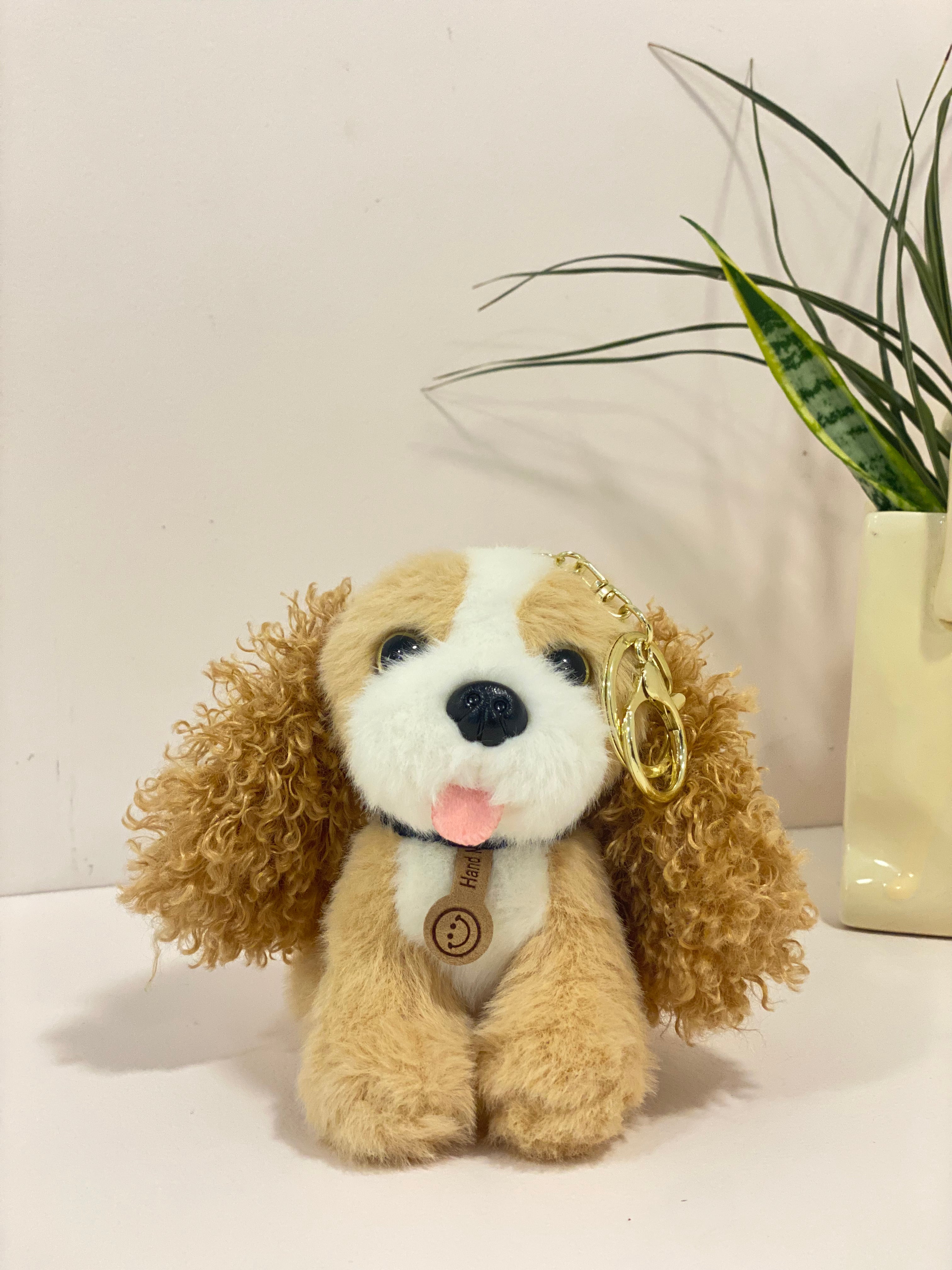 Curly-Eared Spaniel Plush Bag Charm