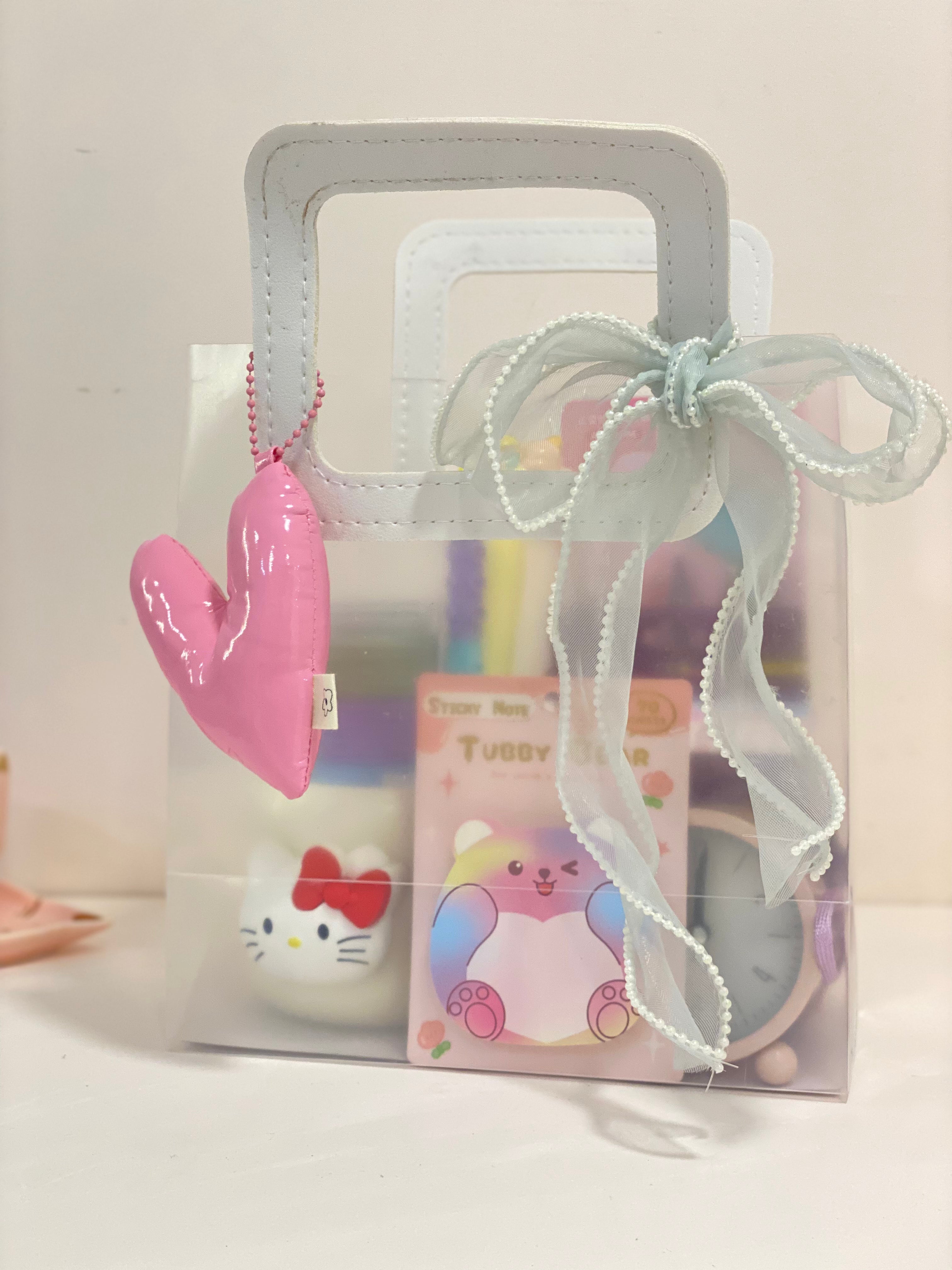 Kawaii Raksha Bandhan Clear Tote Hamper Set