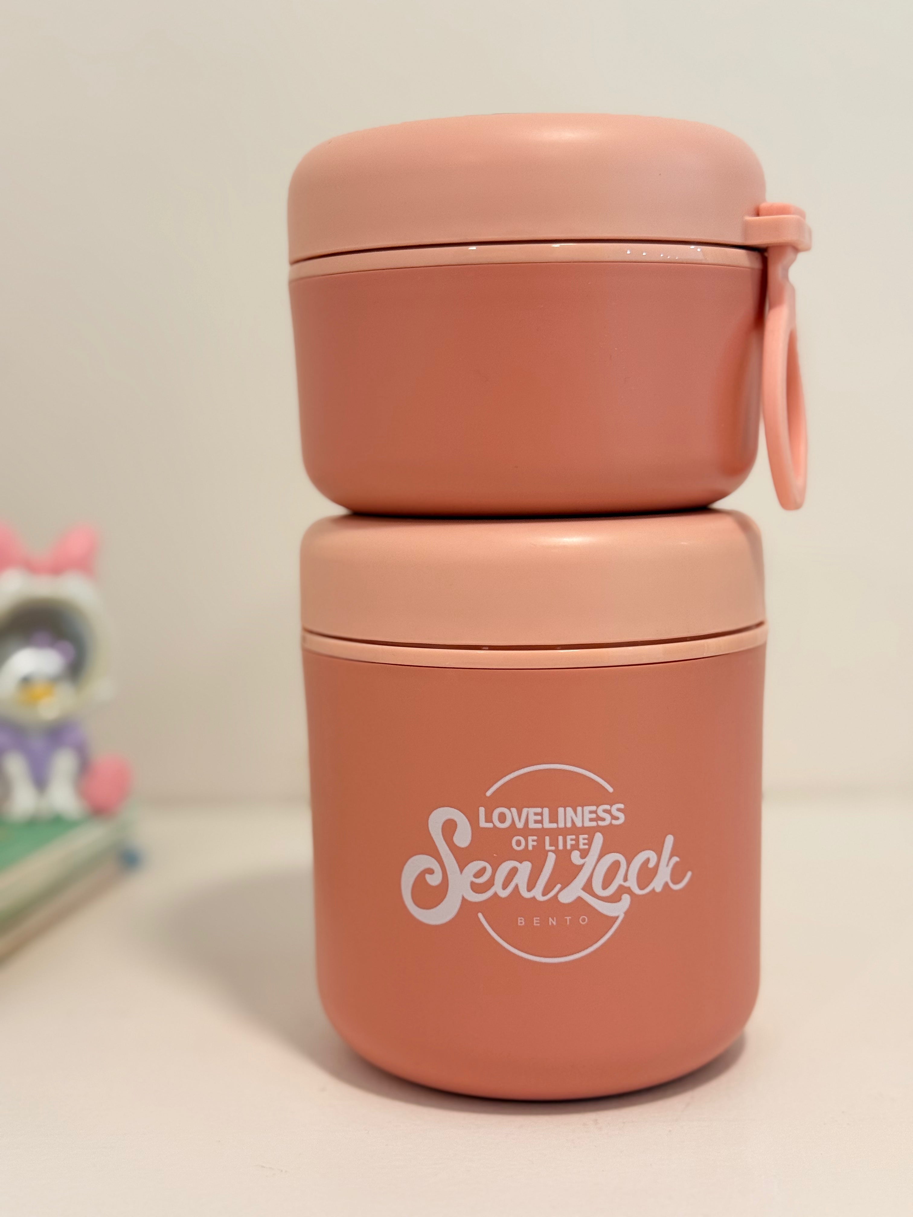 Minimalist Two-Tier Seal Lock Bento Jar