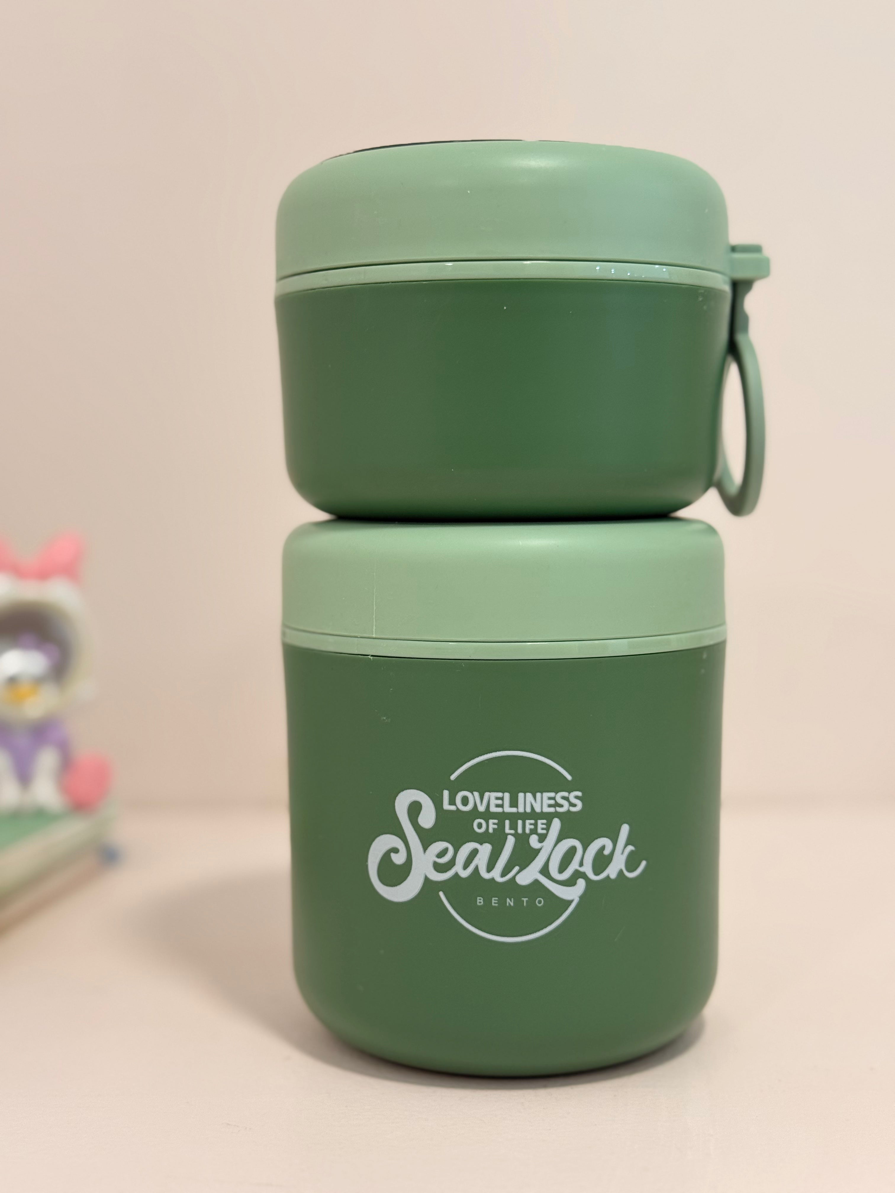 Minimalist Two-Tier Seal Lock Bento Jar