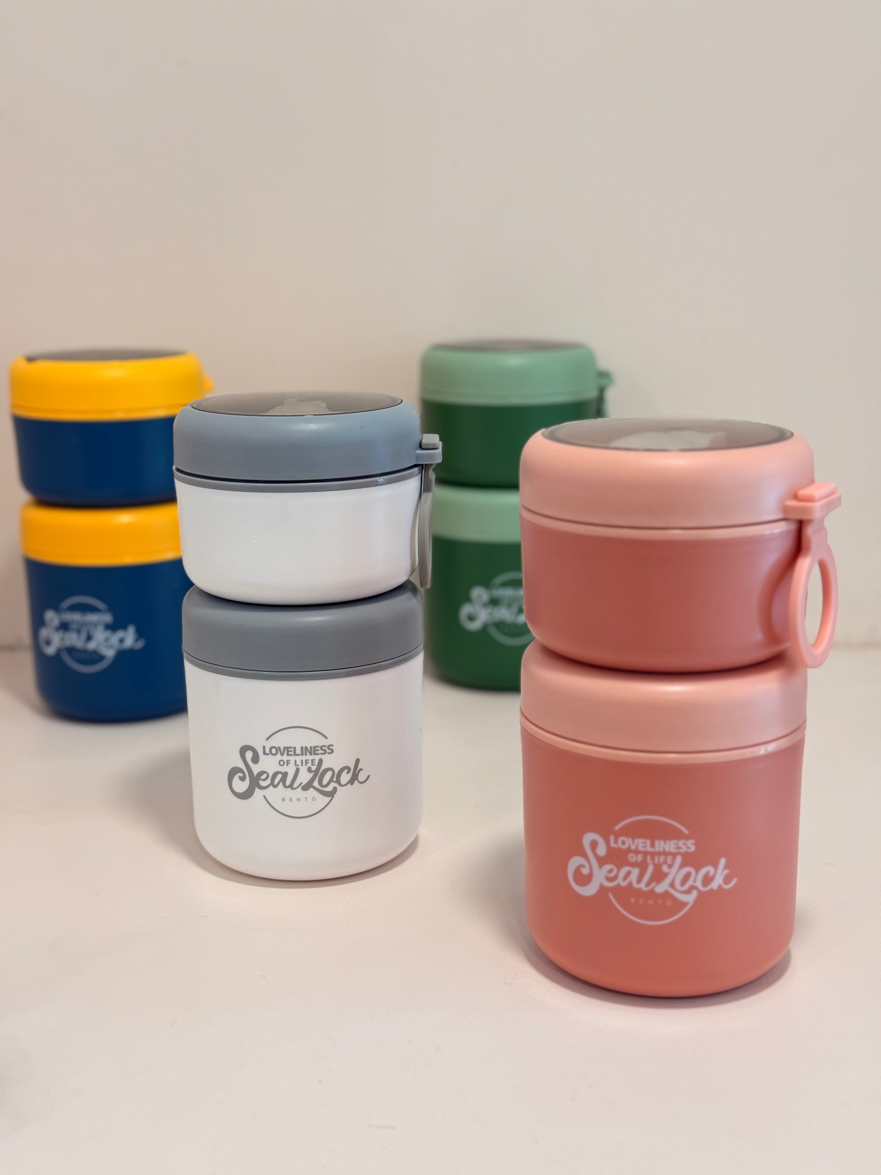 Minimalist Two-Tier Seal Lock Bento Jar