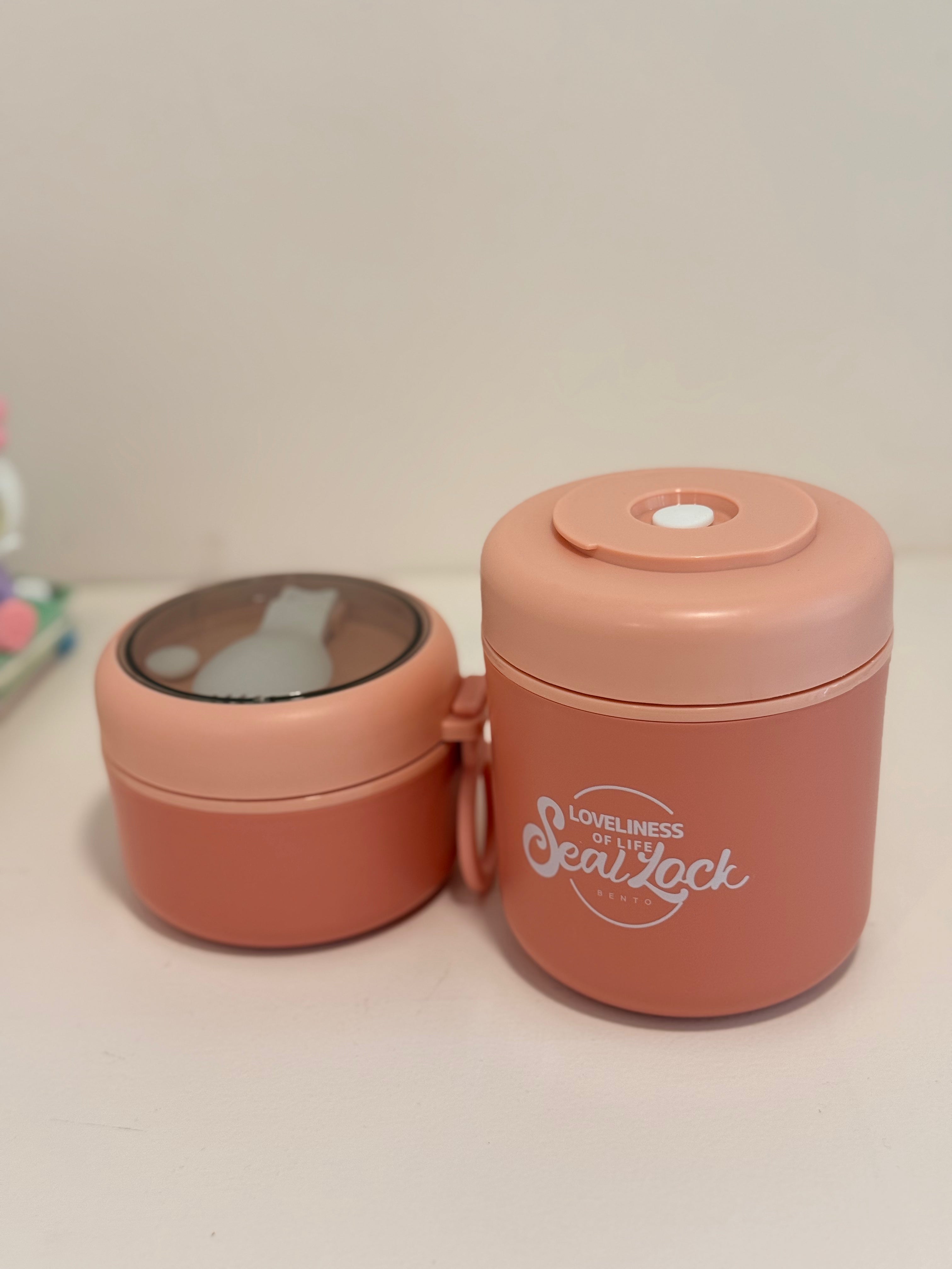 Minimalist Two-Tier Seal Lock Bento Jar