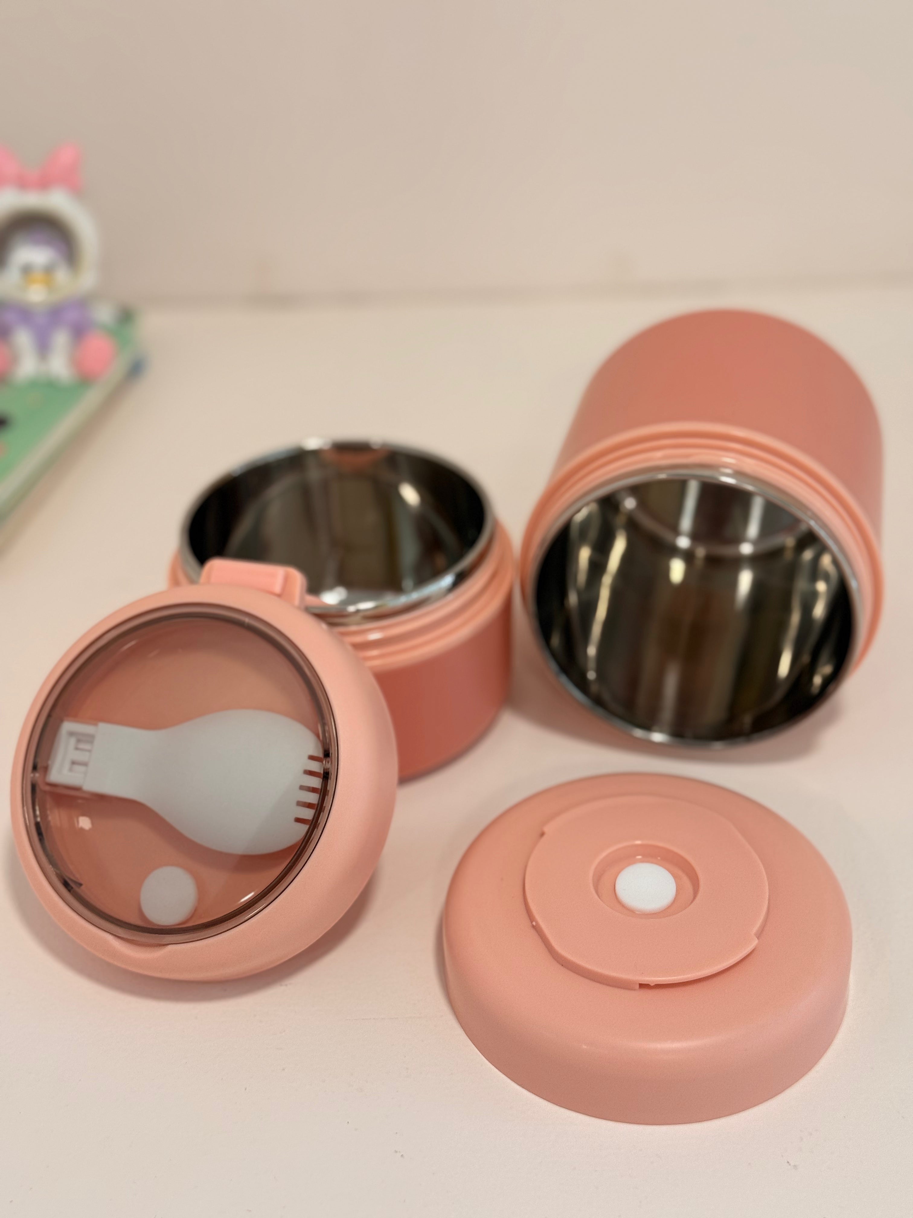 Minimalist Two-Tier Seal Lock Bento Jar