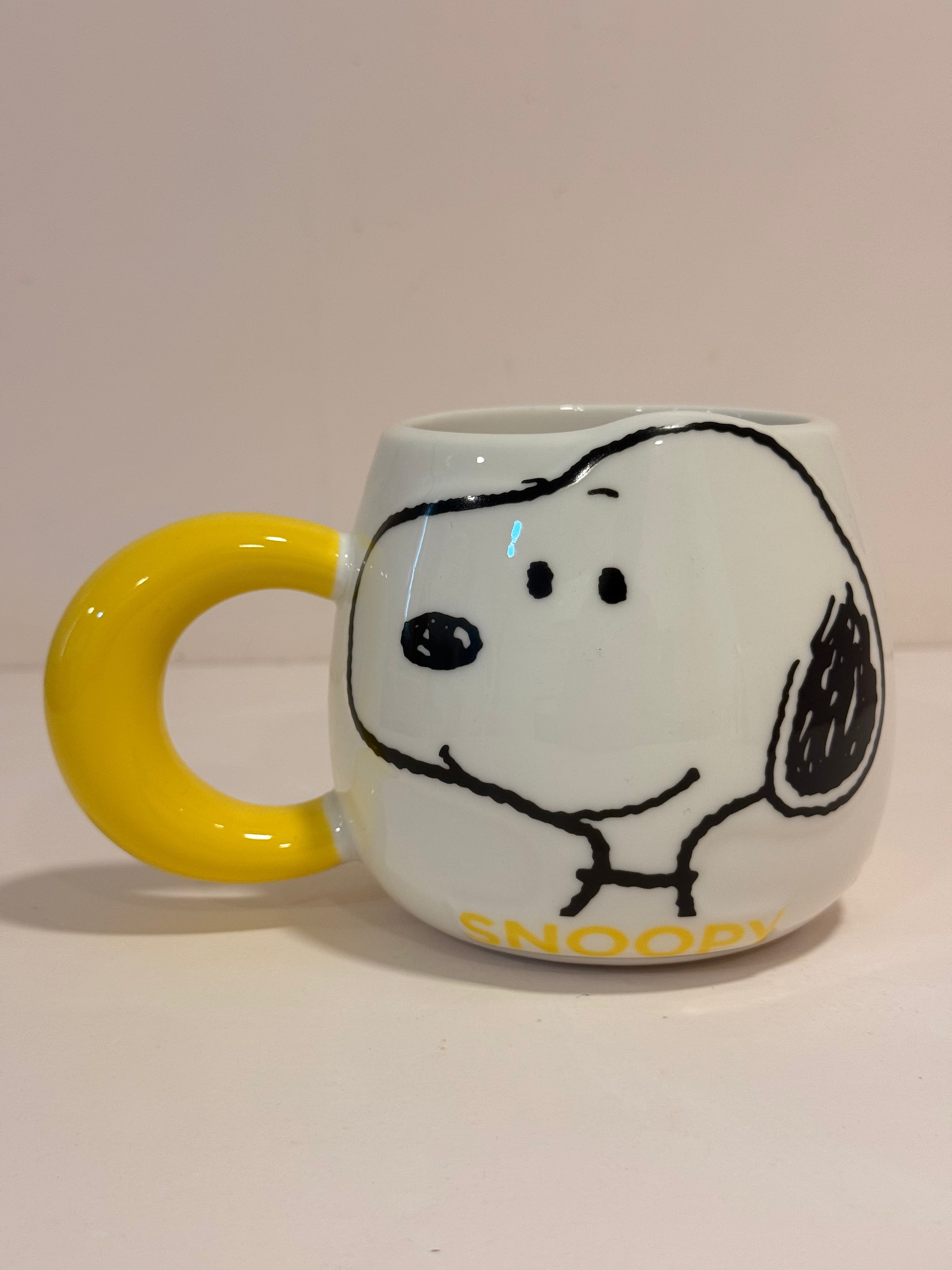 Chunky Snoopy Ceramic Mug with Round Handle