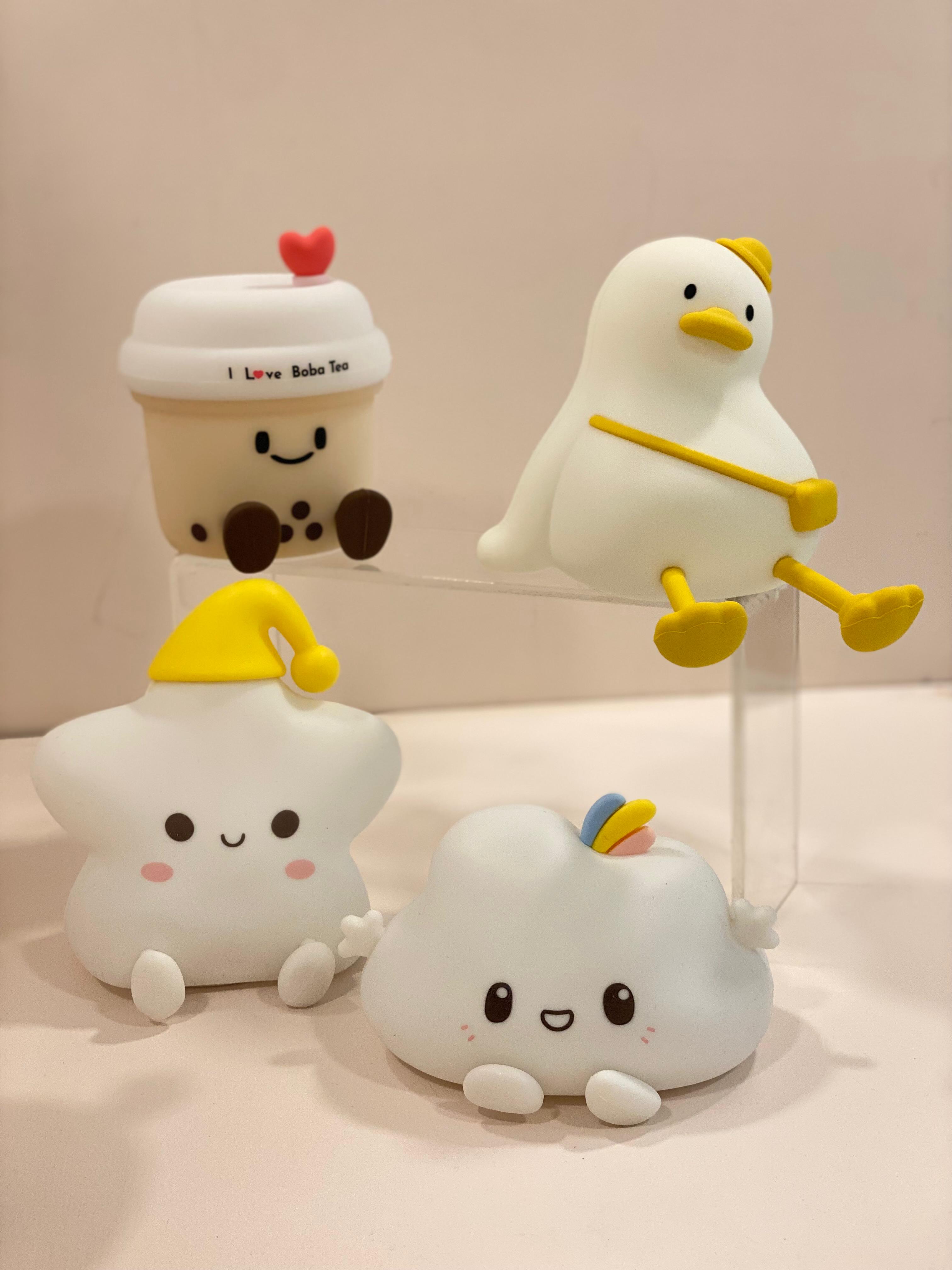 Squishy Silicone Touch Lamp – Cute Rechargeable Night Light