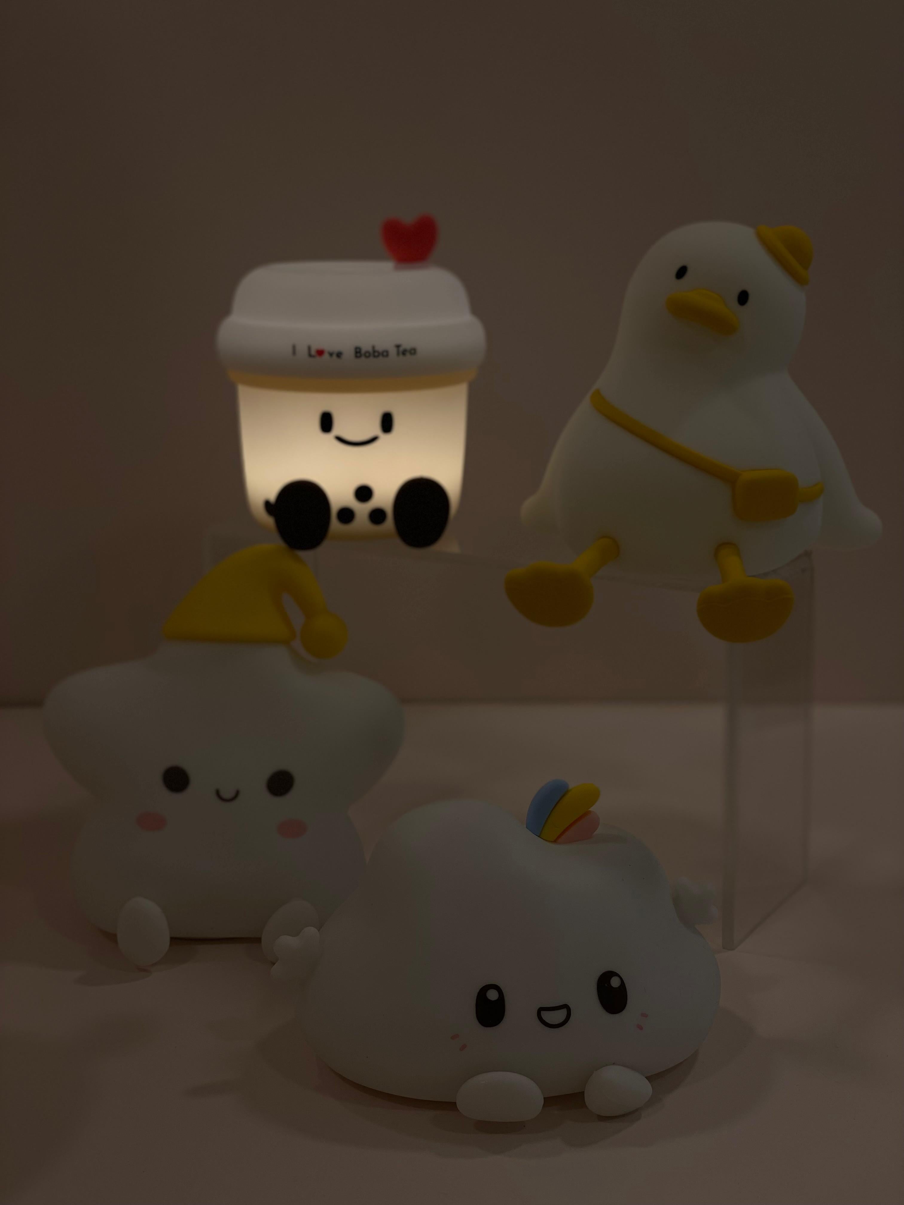 Squishy Silicone Touch Lamp – Cute Rechargeable Night Light