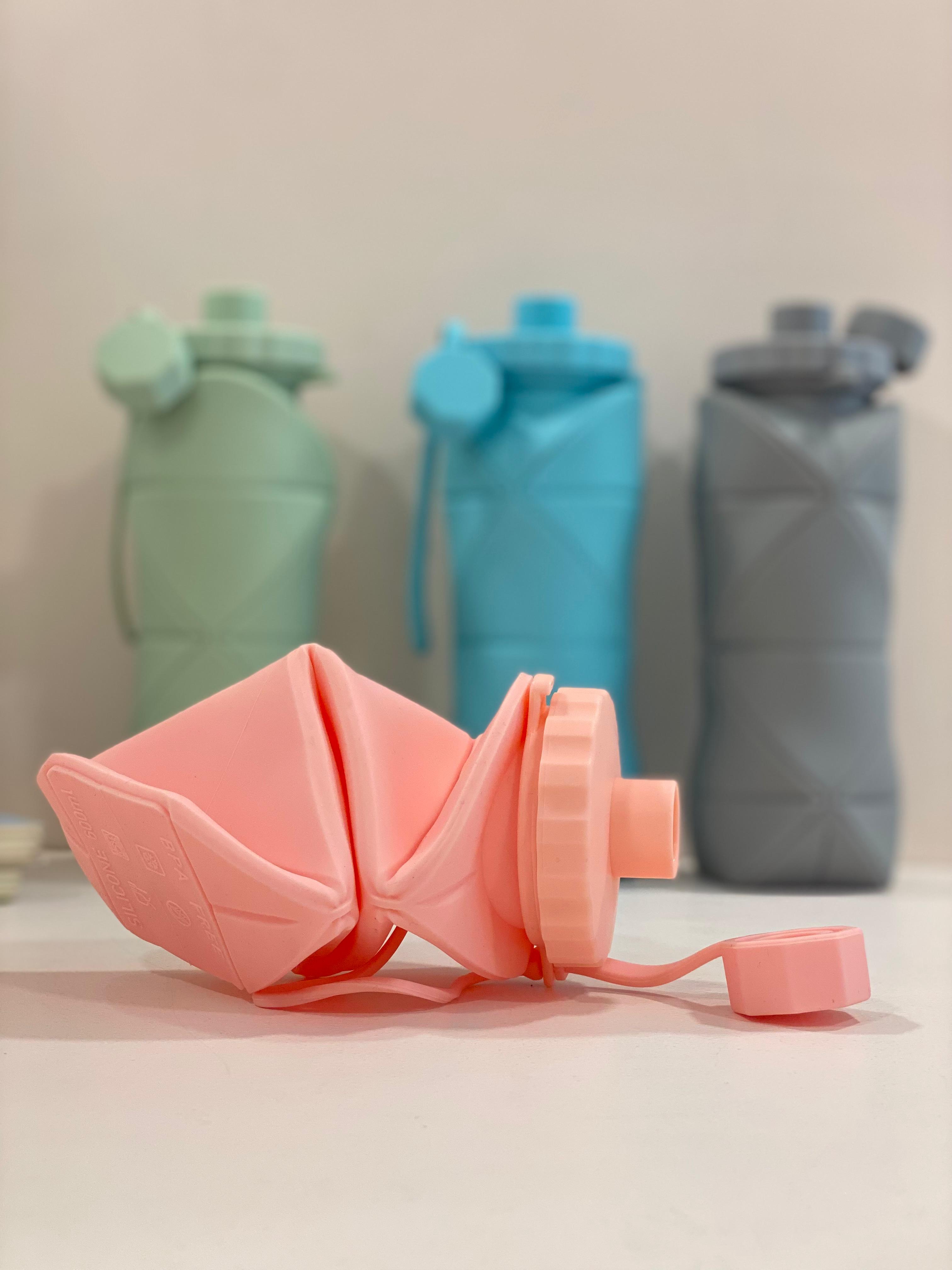 FlexFold Collapsible Silicone Water Bottle | Lightweight, Leak-Proof & Travel Friendly