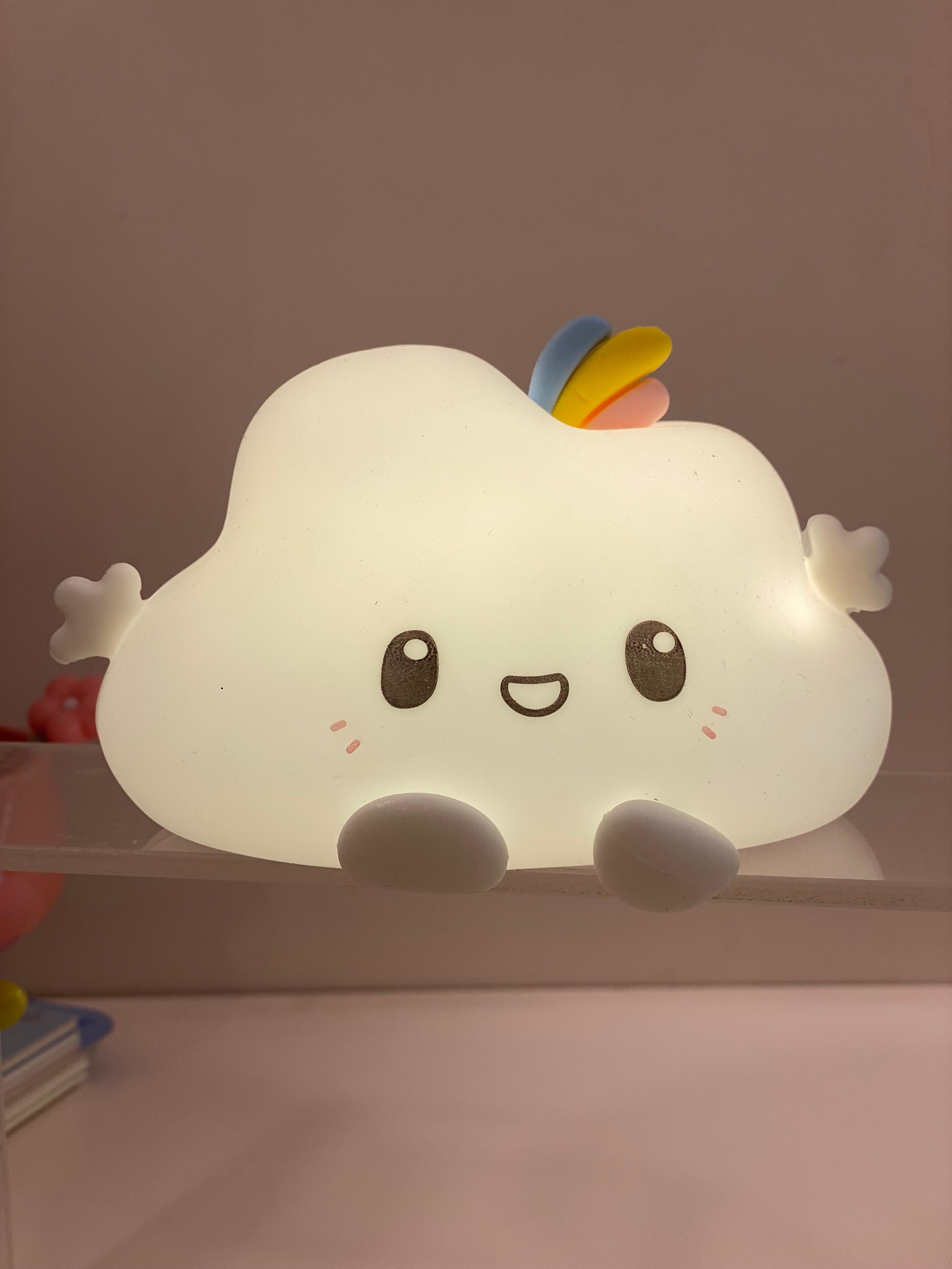 Squishy Silicone Touch Lamp – Cute Rechargeable Night Light