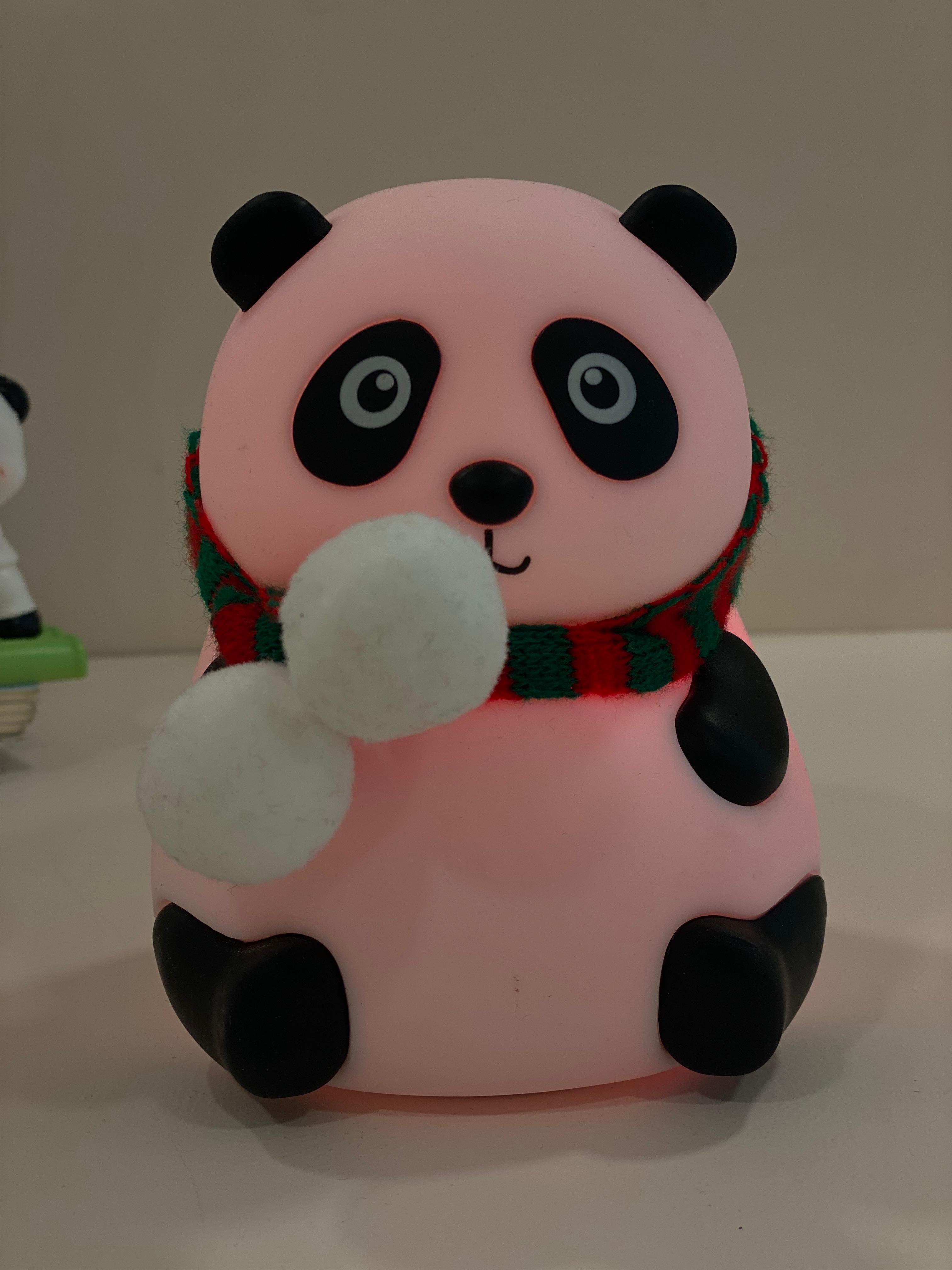 Cute Panda Silicone Night Lamp with Color-Changing LED – Soft Touch Kids Night Light & Home Décor