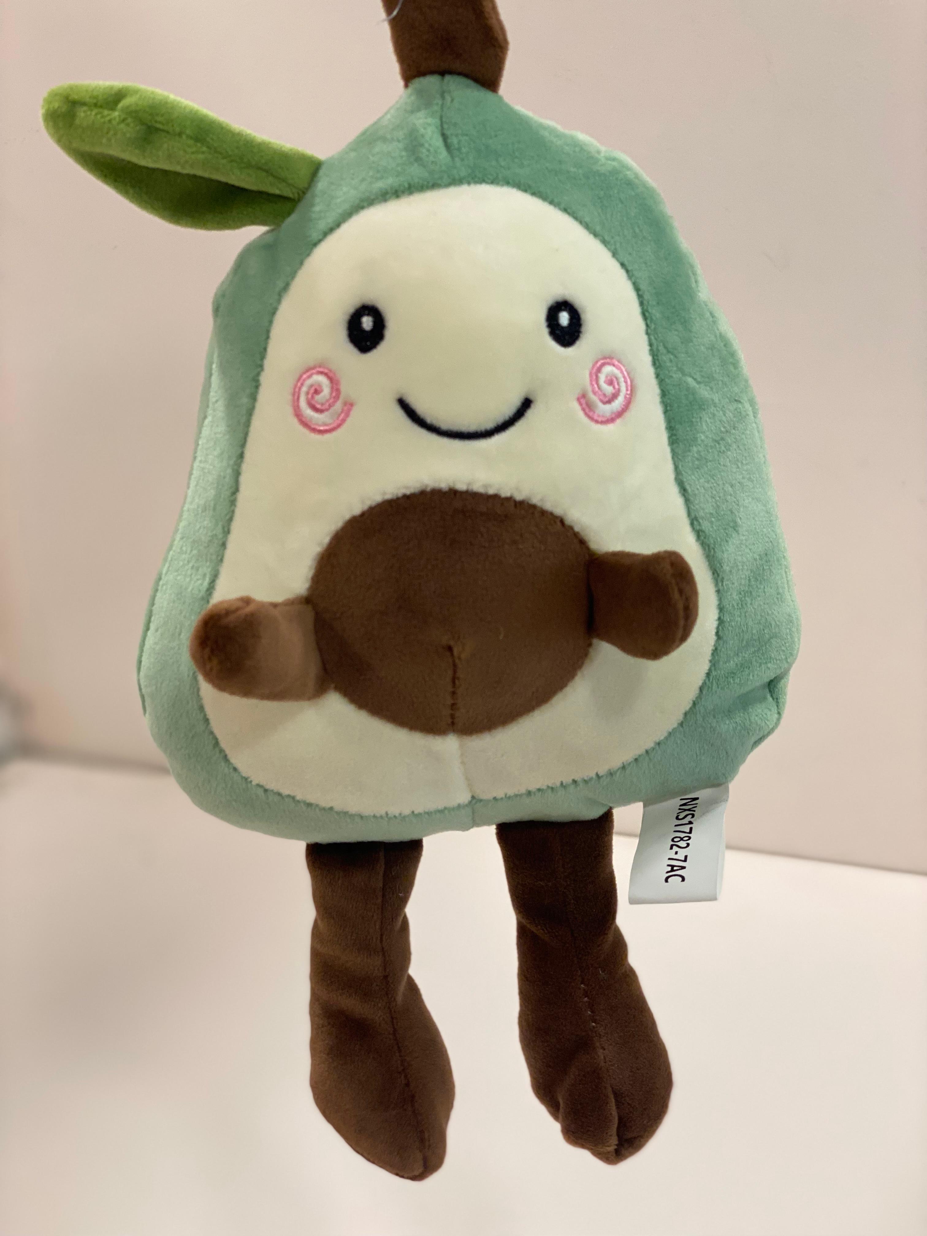 Cute Avocado Plush Toy with Dangly Legs – Soft Stuffed Cushion for Kids & Adults