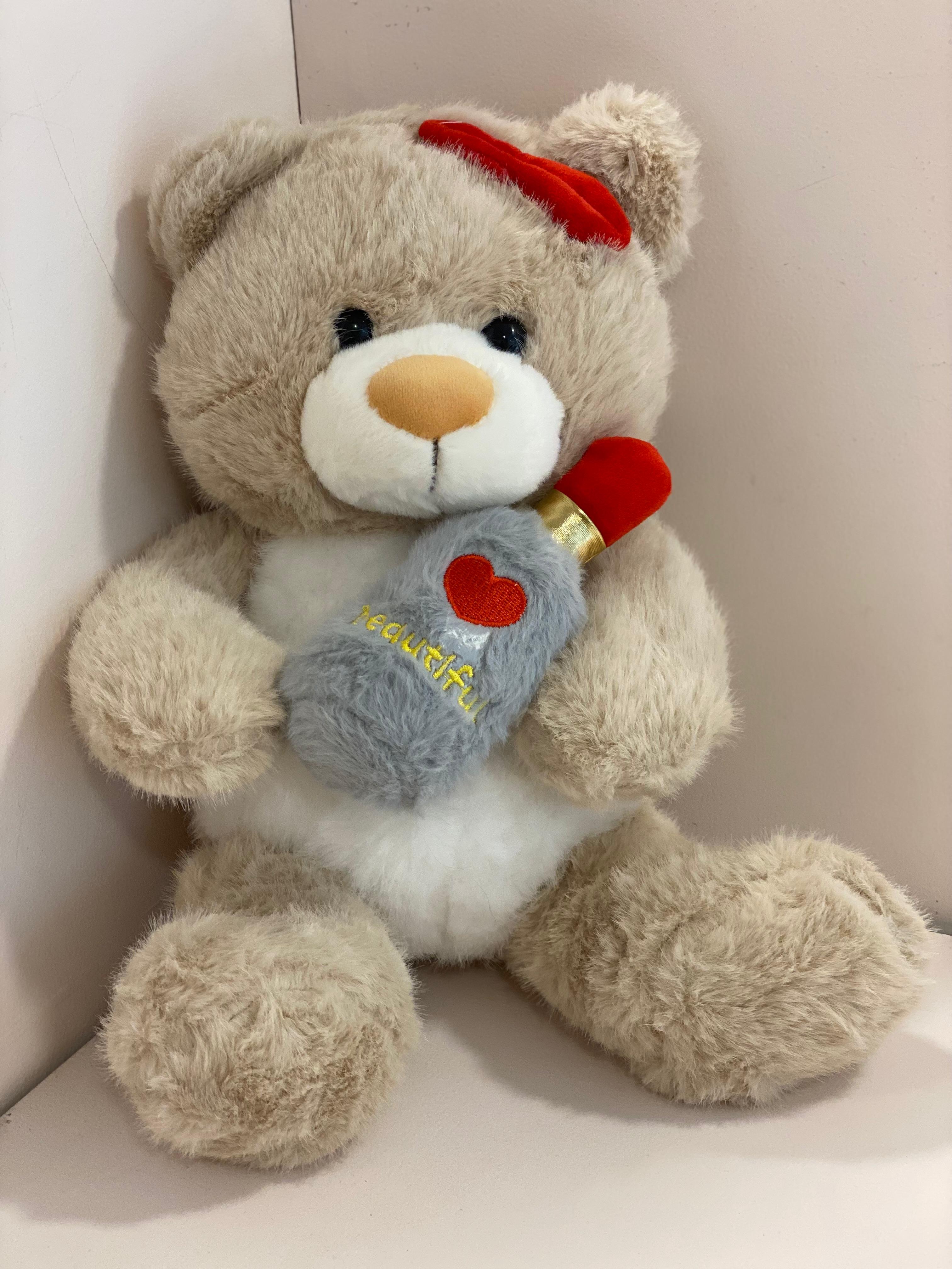 Cute Teddy Bear Soft Toy with Heart – Premium Plush Gift for Kids & Loved Ones