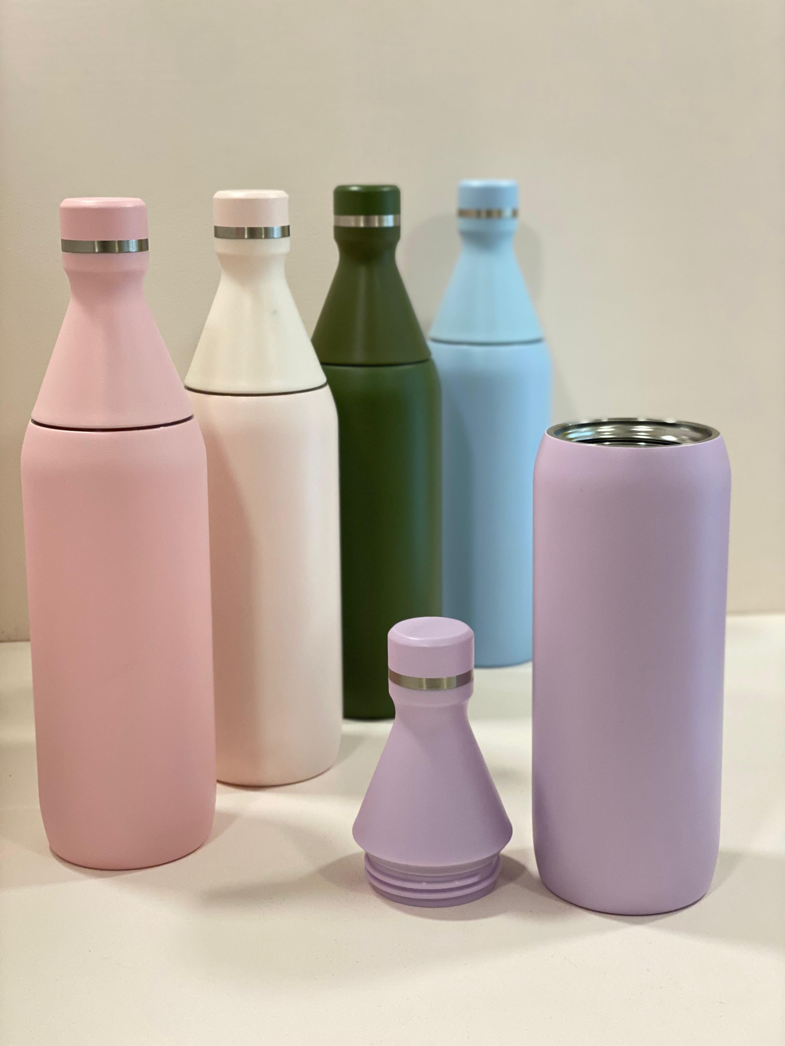 Pastel Stainless Steel Insulated Water Bottle (Leak-Proof, Reusable, Pastel Colours)