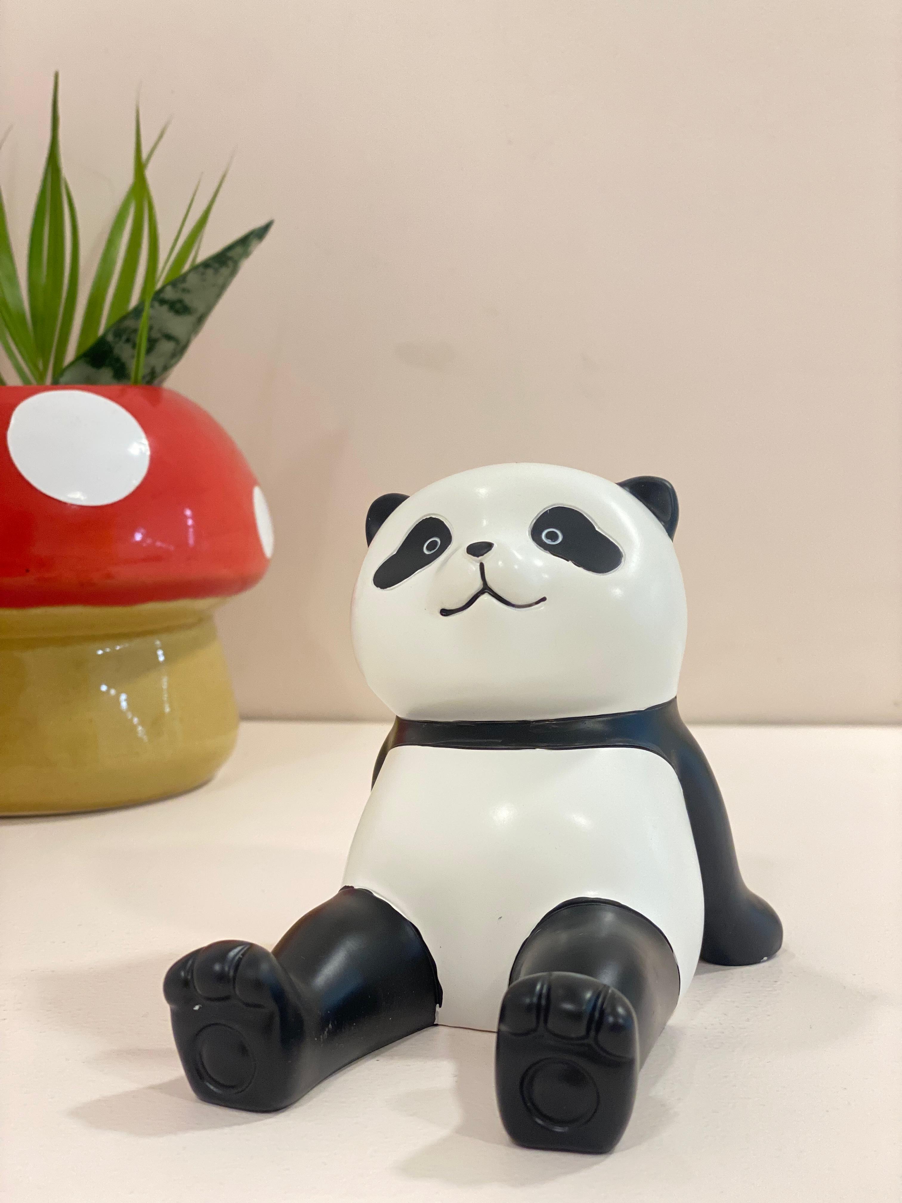 Cute Panda Phone Stand Holder – Kawaii Desk Decor Mobile Stand for iPhone & Android | Aesthetic Tabletop Organizer