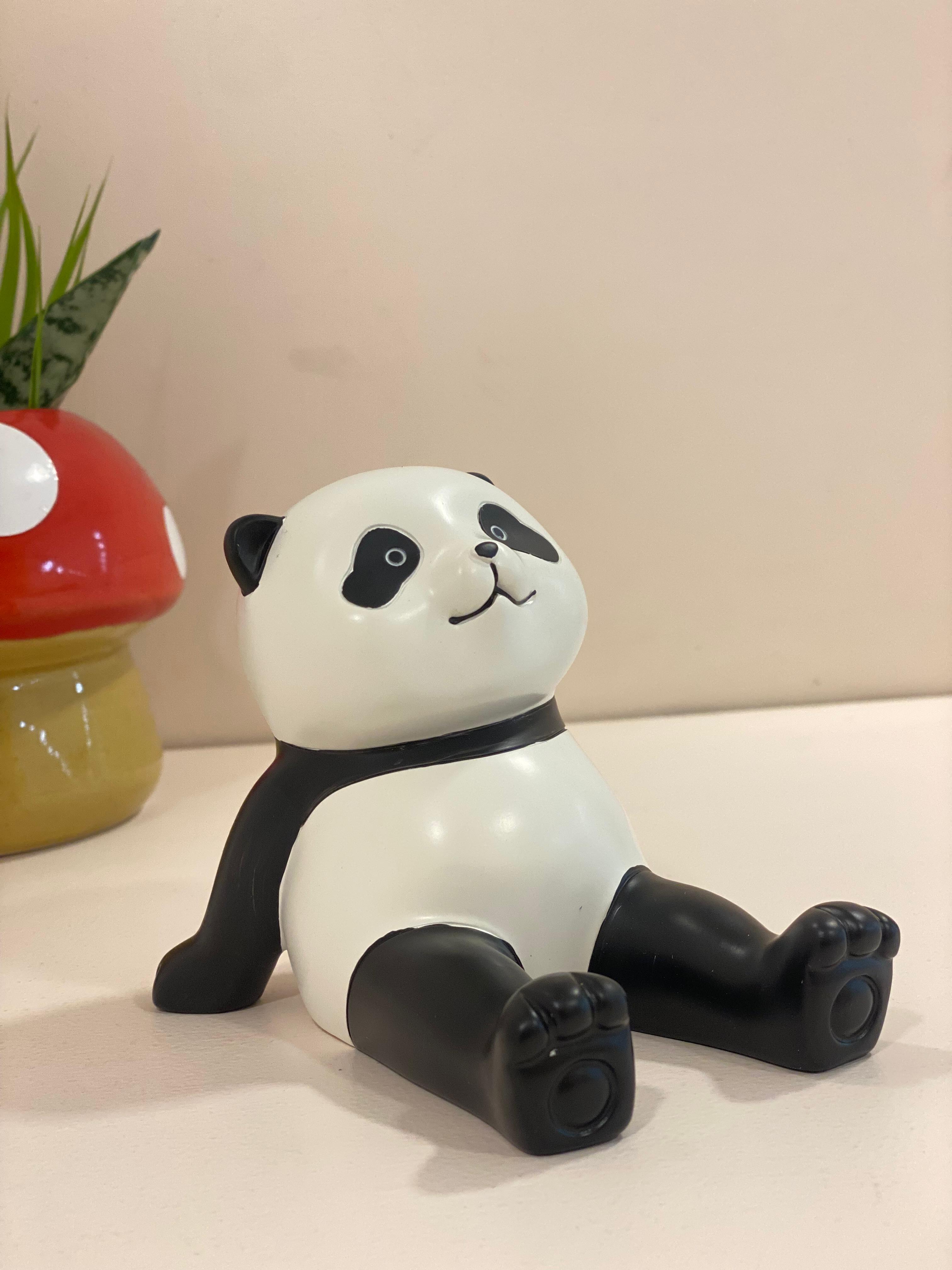 Cute Panda Phone Stand Holder – Kawaii Desk Decor Mobile Stand for iPhone & Android | Aesthetic Tabletop Organizer