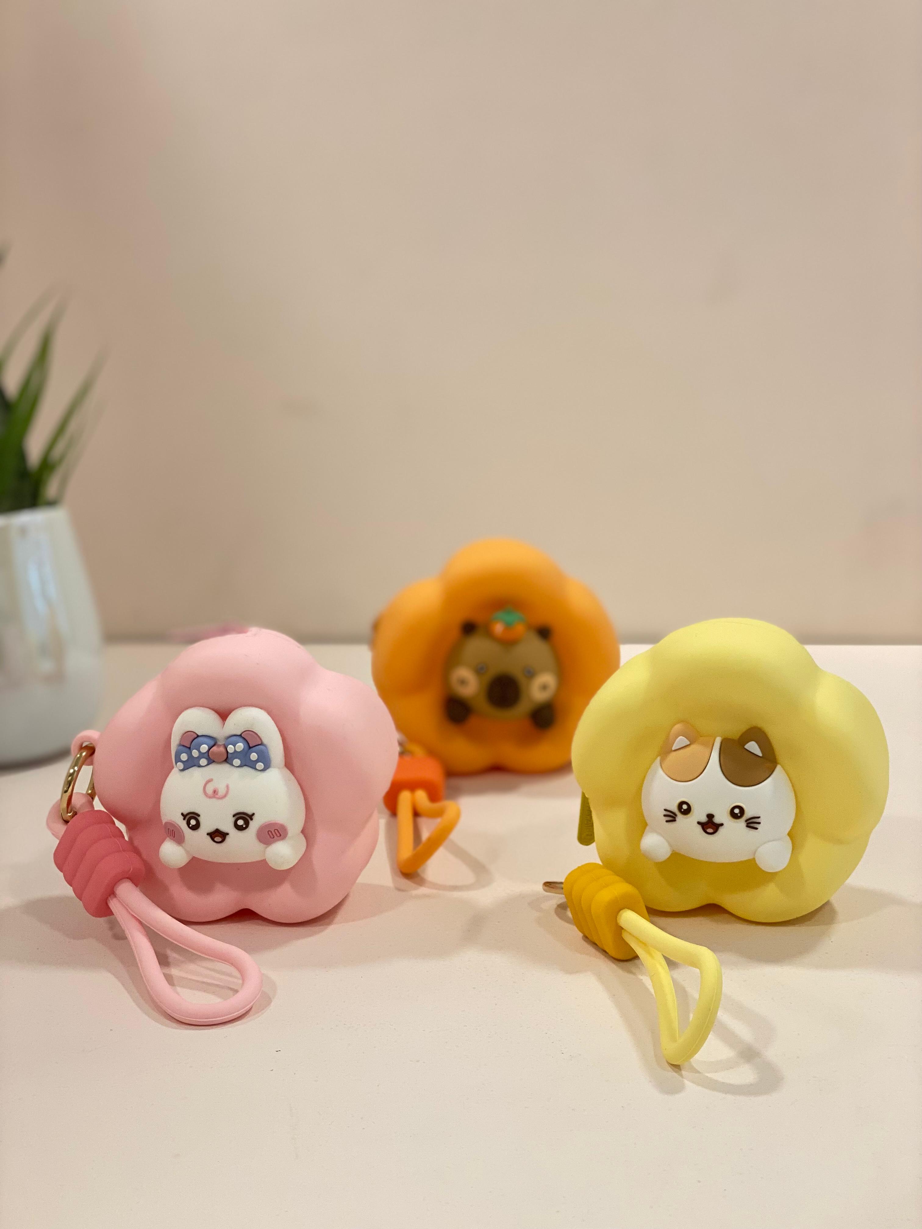 Cute Silicone Flower Coin Pouch with Keychain | Mini Coin Purse for Kids & Adults