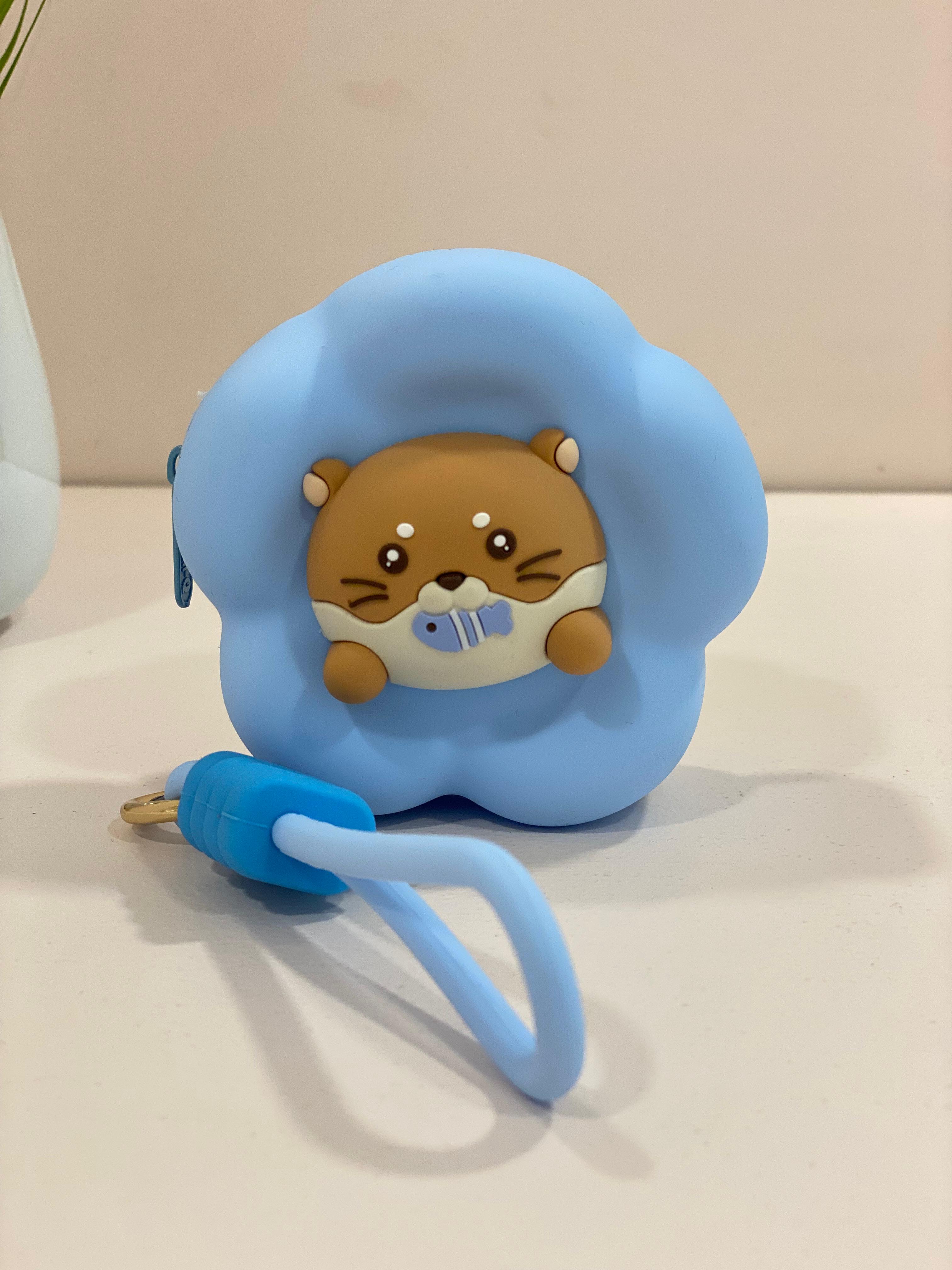 Cute Silicone Flower Coin Pouch with Keychain | Mini Coin Purse for Kids & Adults