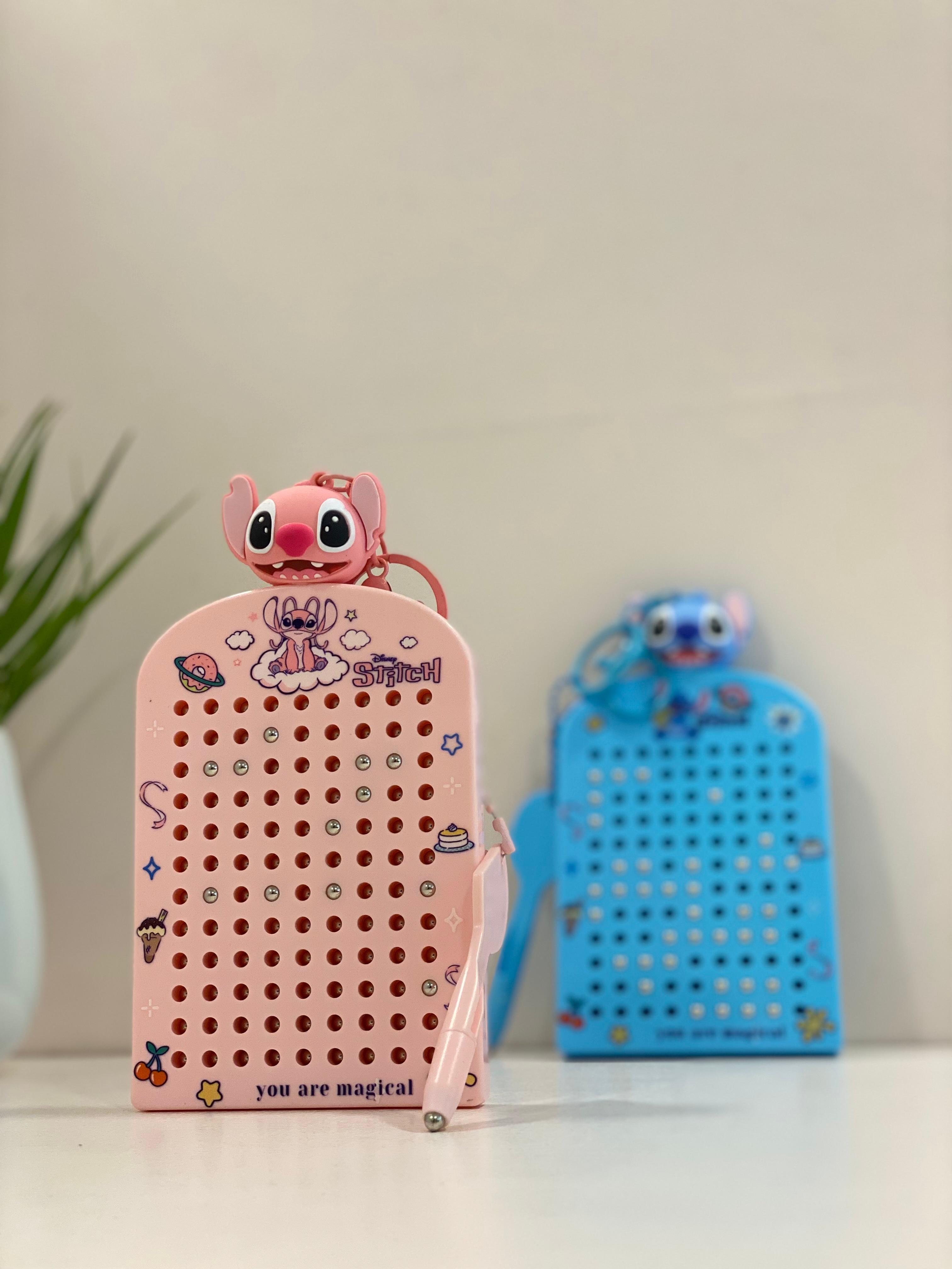 Cute Cartoon Peg Board Puzzle Toy with Stylus – Portable Kids Learning & Creativity Game