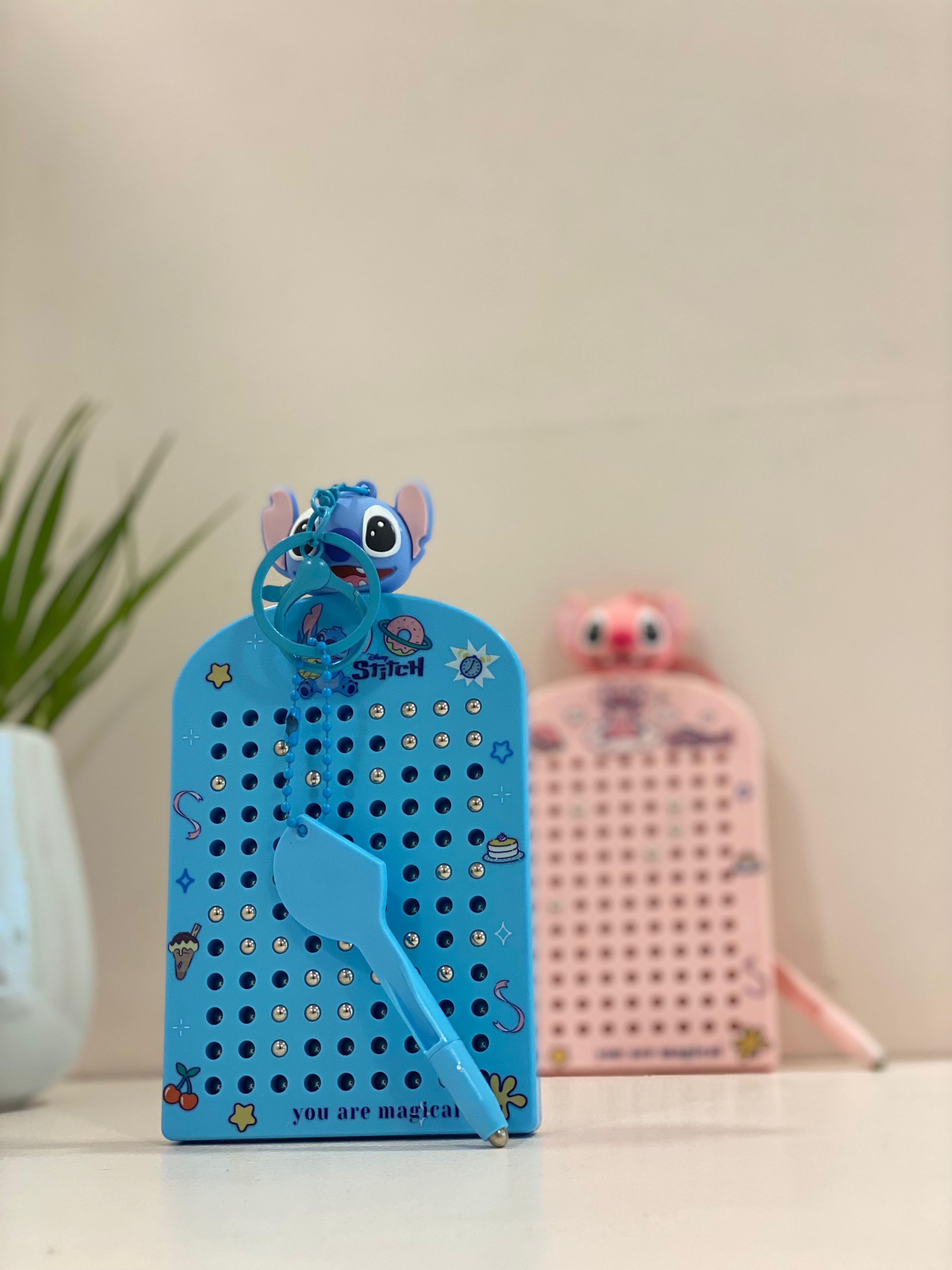 Cute Cartoon Peg Board Puzzle Toy with Stylus – Portable Kids Learning & Creativity Game