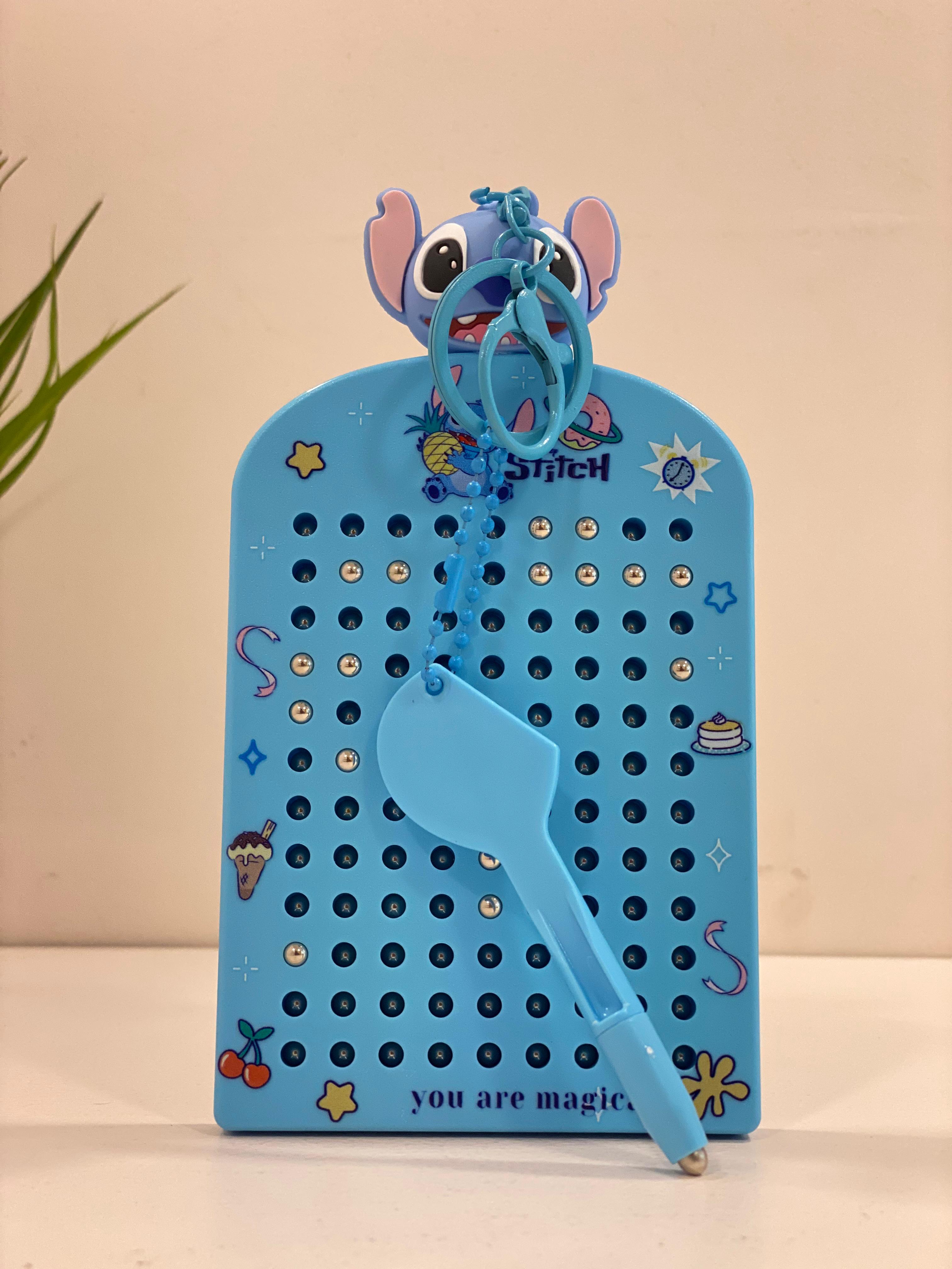 Cute Cartoon Peg Board Puzzle Toy with Stylus – Portable Kids Learning & Creativity Game